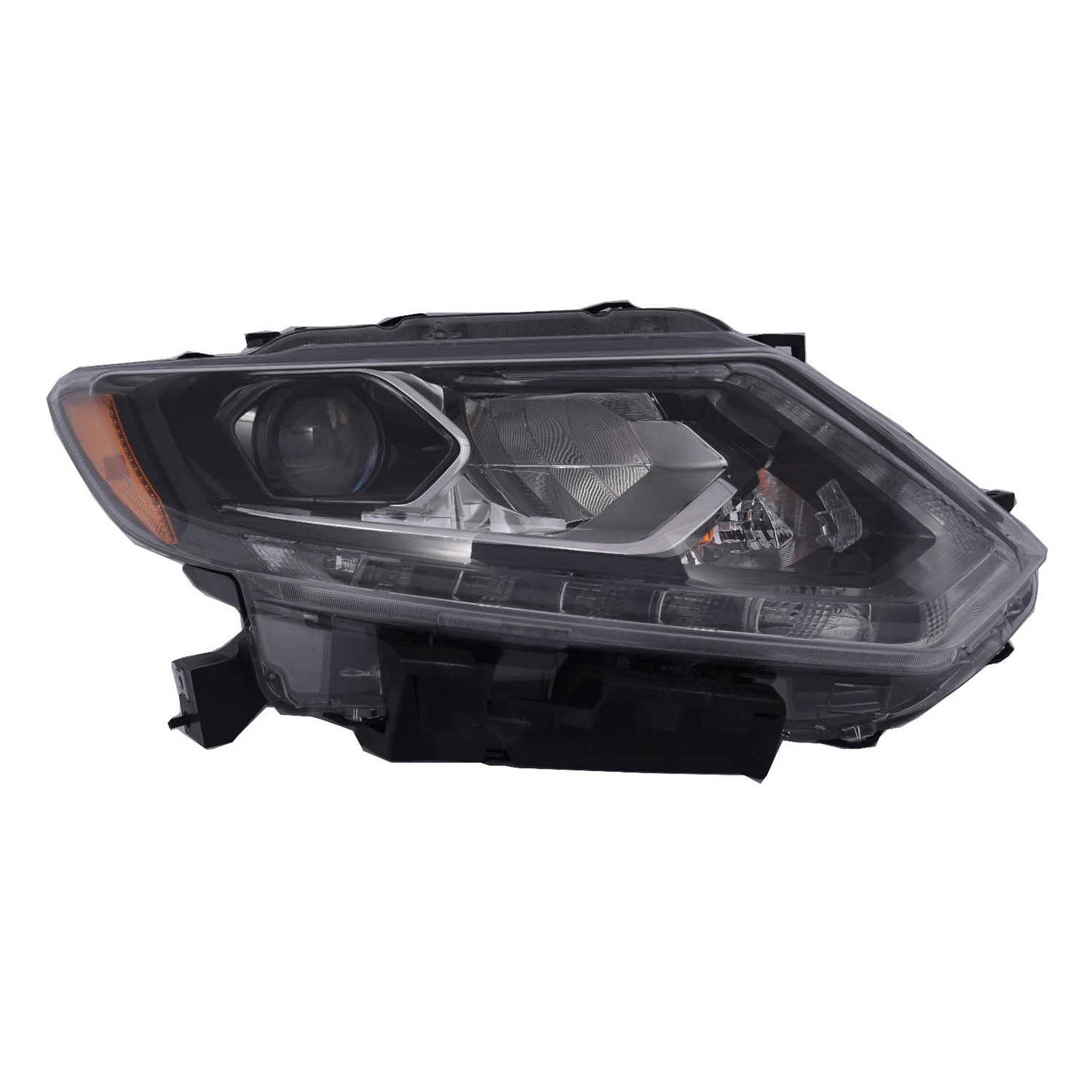 Right Passenger Side Headlight For 15-16 Nissan Rogue; CAPA Certified