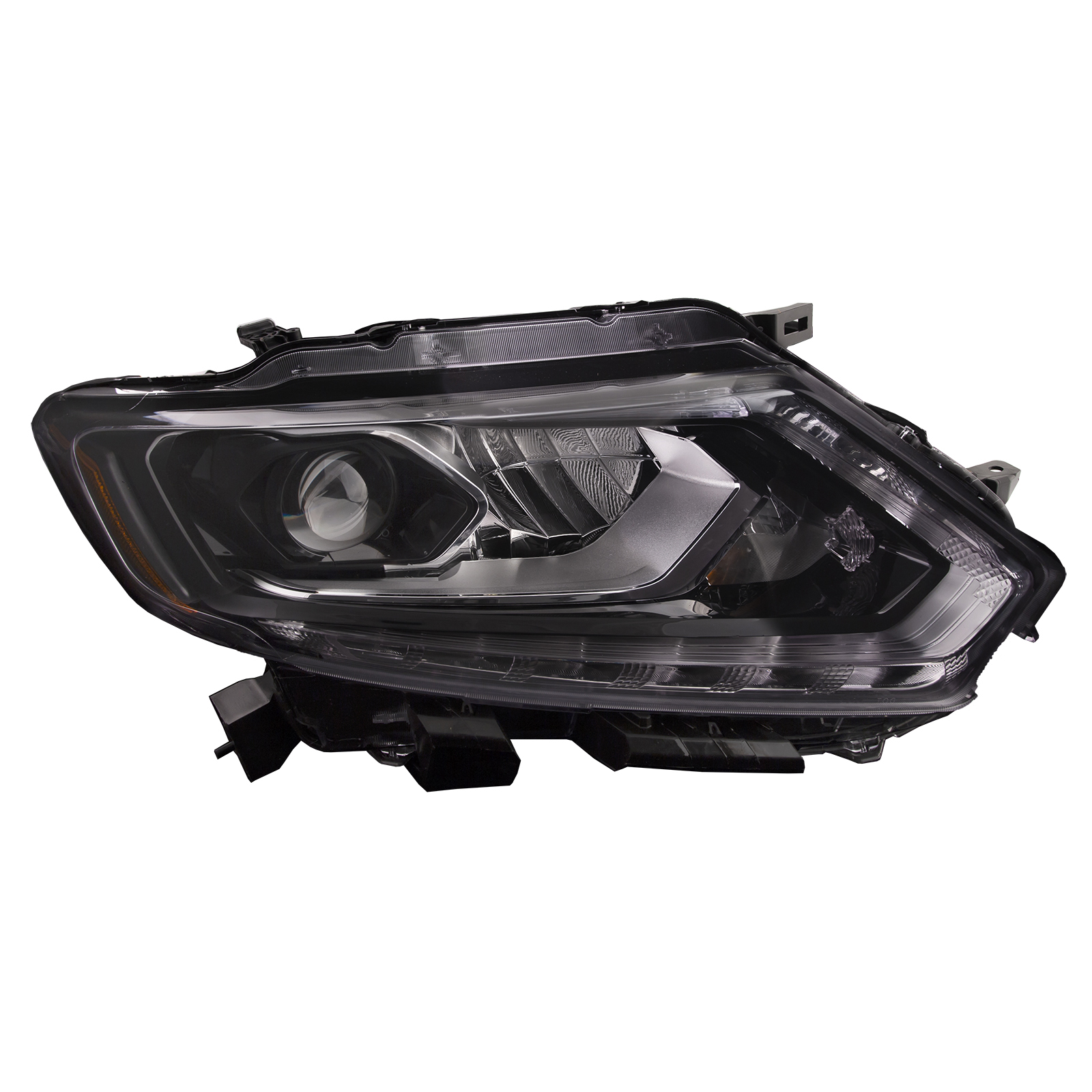 Right Passenger Side Headlight For 14-16 Nissan Rogue; CAPA Certified