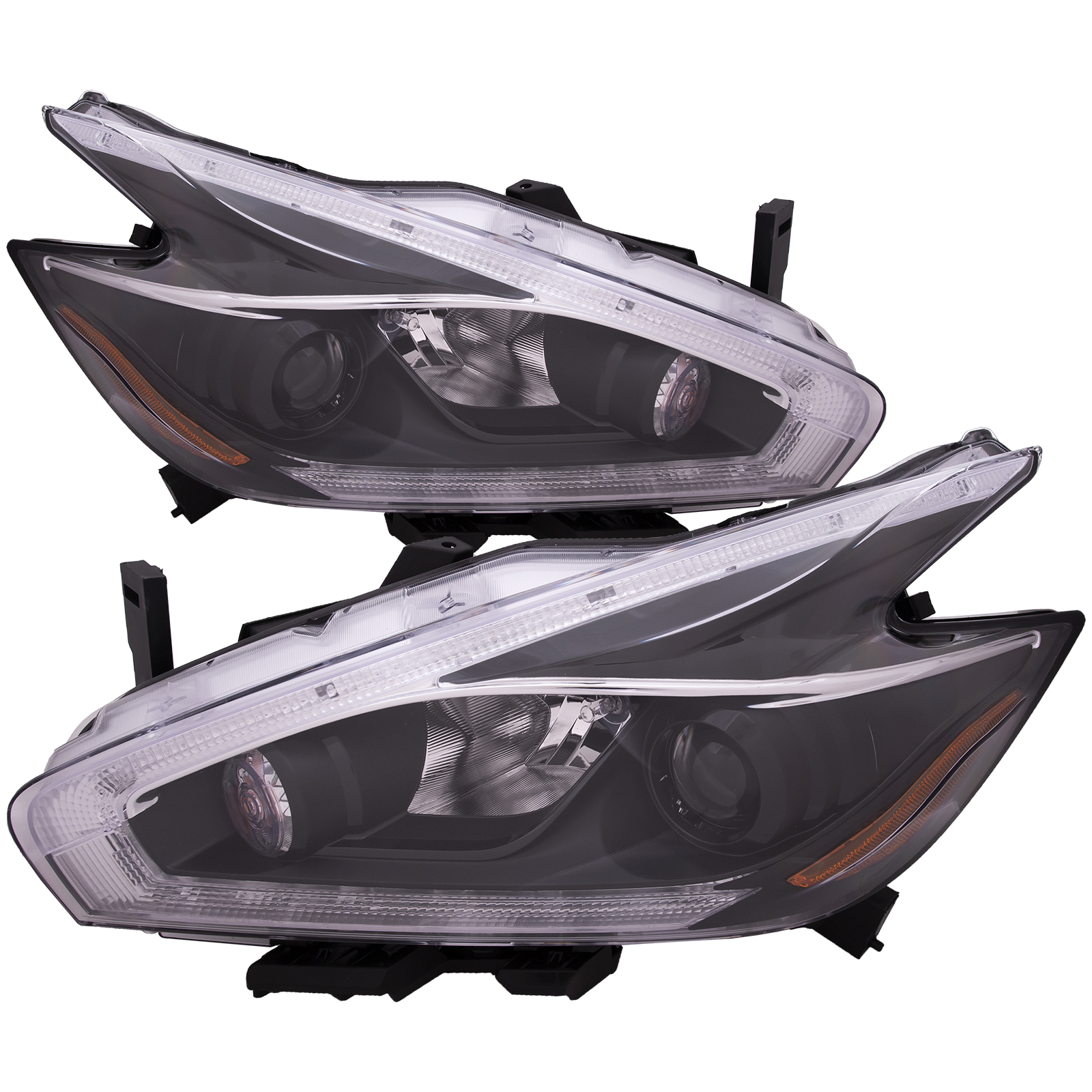 Headlight Set For 18 Nissan Murano; CAPA Certified