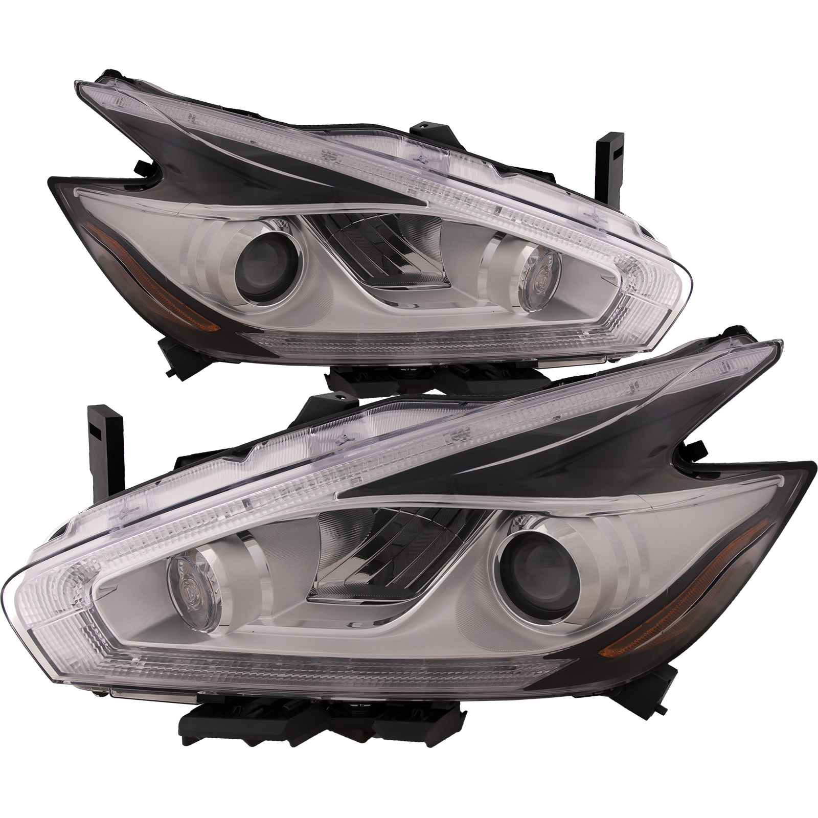 Headlight Set For 15-18 Nissan Murano; CAPA Certified