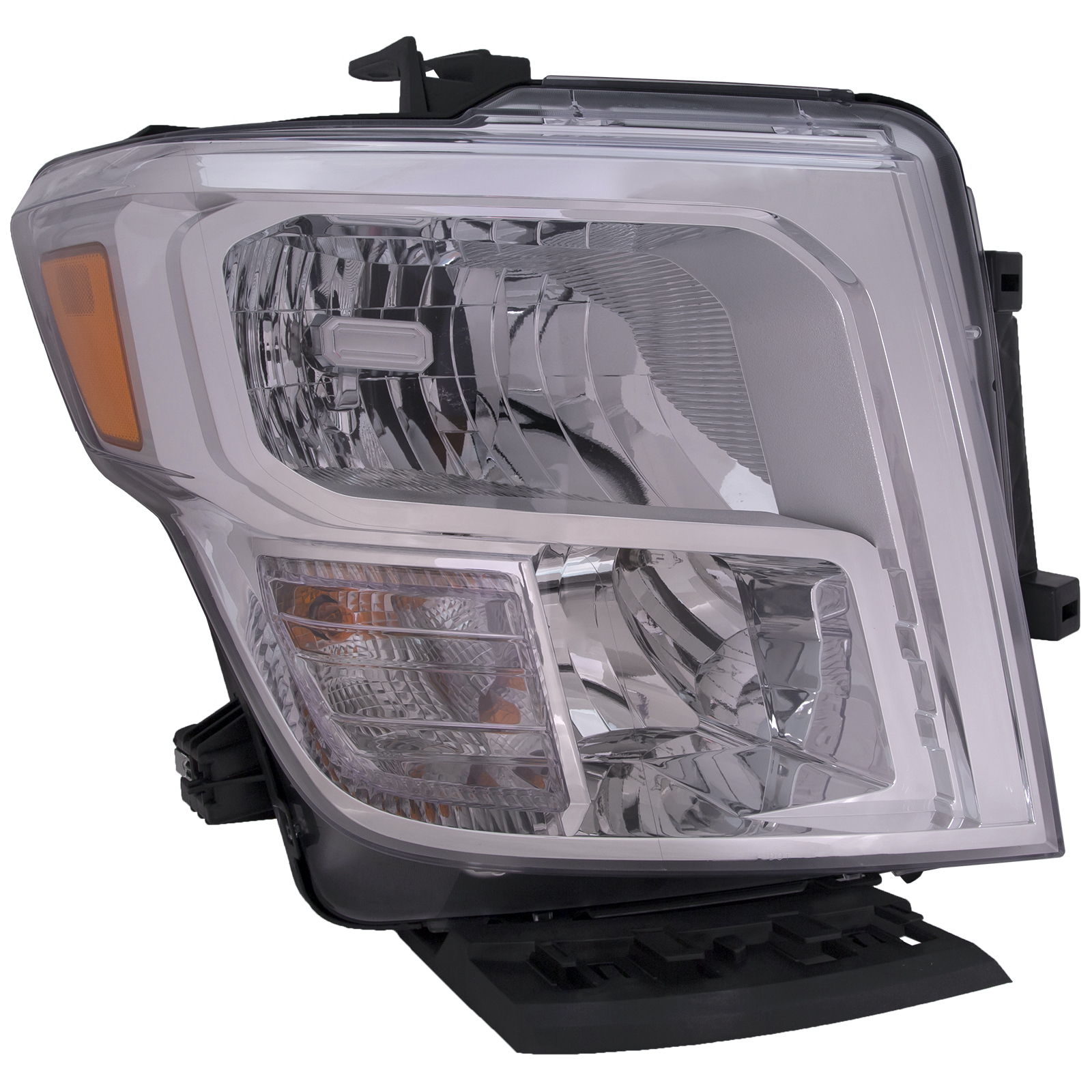 Right Passenger Side Headlight For 17-23 Nissan Titan, 16-23 Nissan Titan XD; CAPA Certified