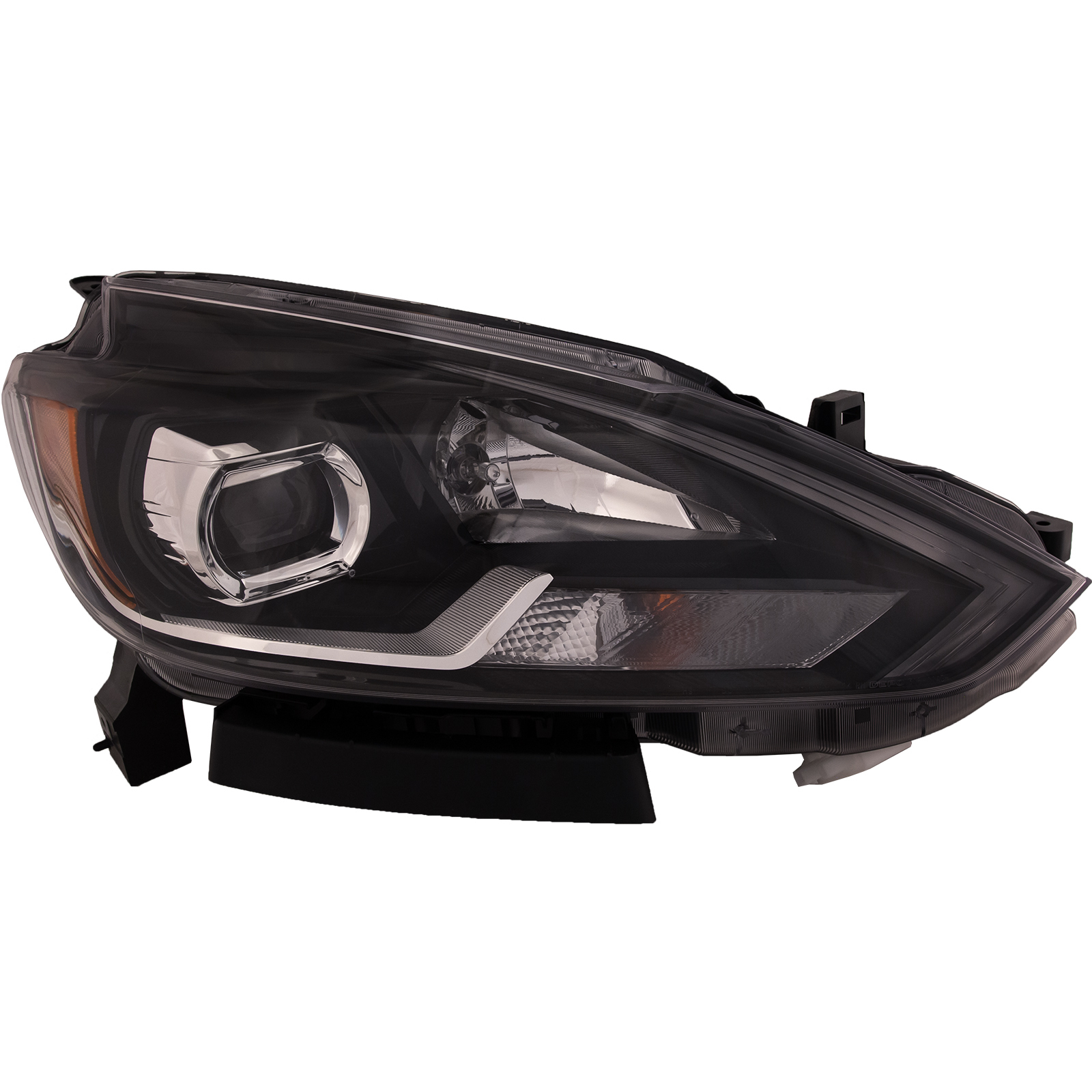 Right Passenger Side Headlight For 16-17 Nissan Sentra; CAPA Certified