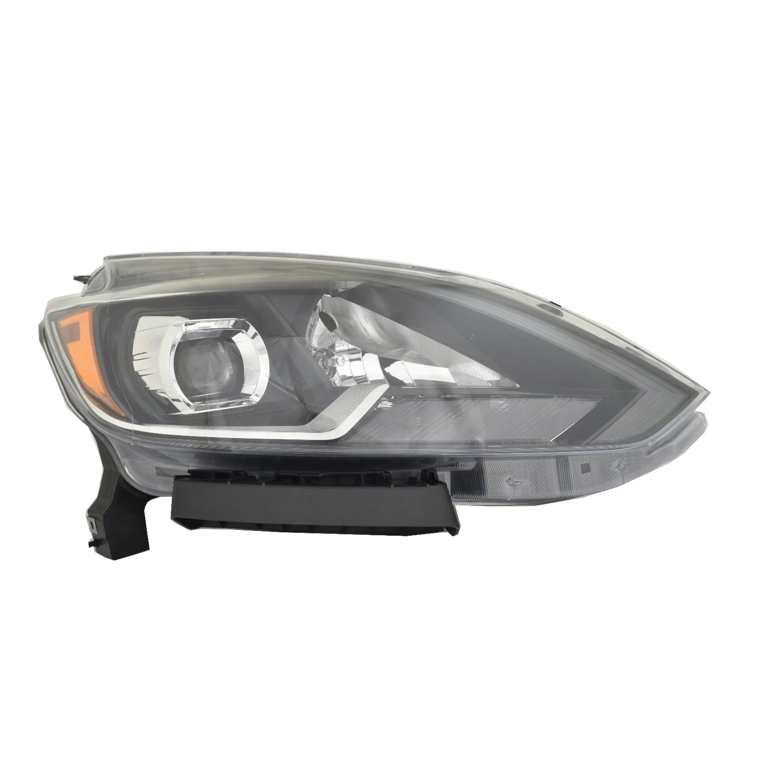 Right Passenger Side Headlight For 18-19 Nissan Sentra; CAPA Certified