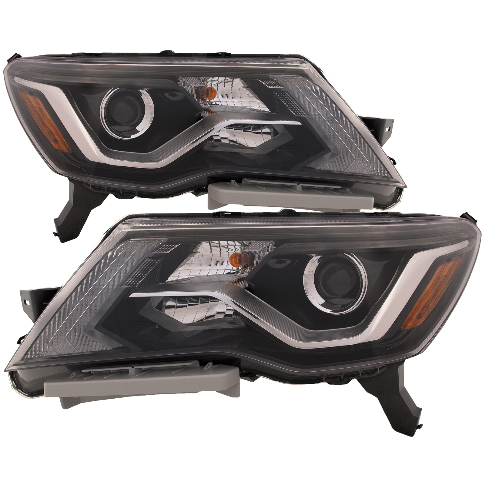 Headlight Set For 17-20 Nissan Pathfinder; CAPA Certified