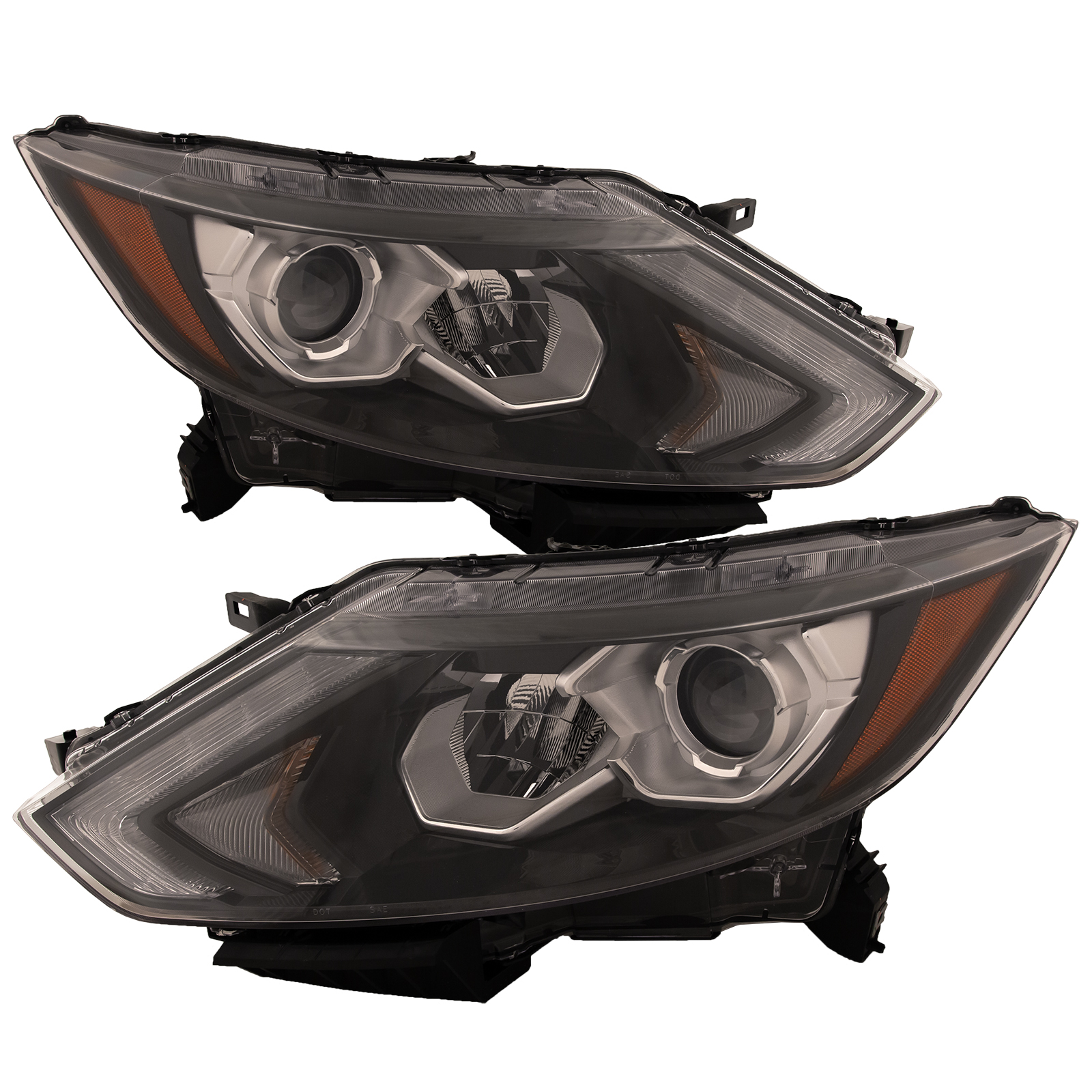 Headlight Set For 17-22 Nissan Rogue Sport; CAPA Certified