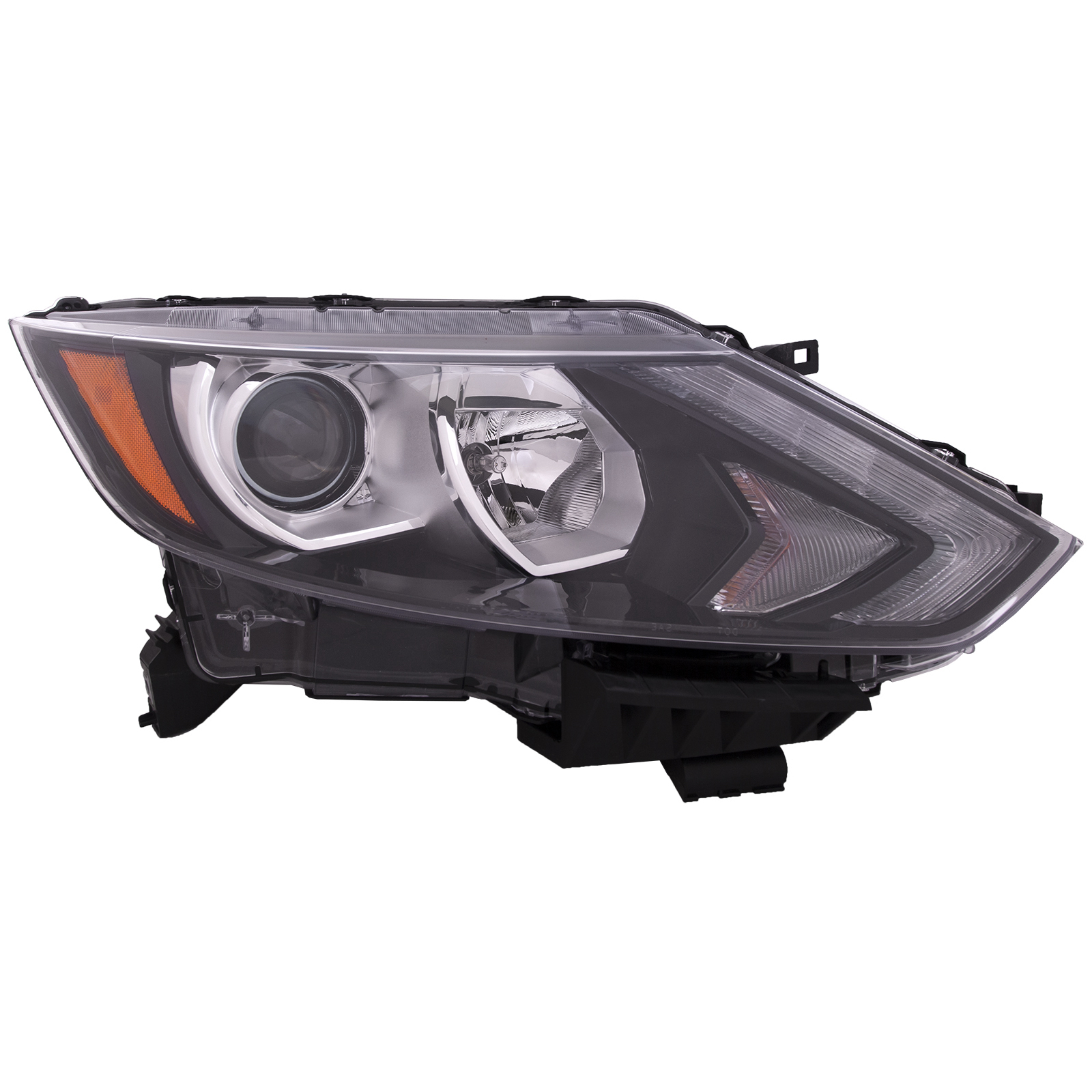 Right Passenger Side Headlight For 17-19 Nissan Qashqai, 17-19 Nissan Rogue Sport; CAPA Certified