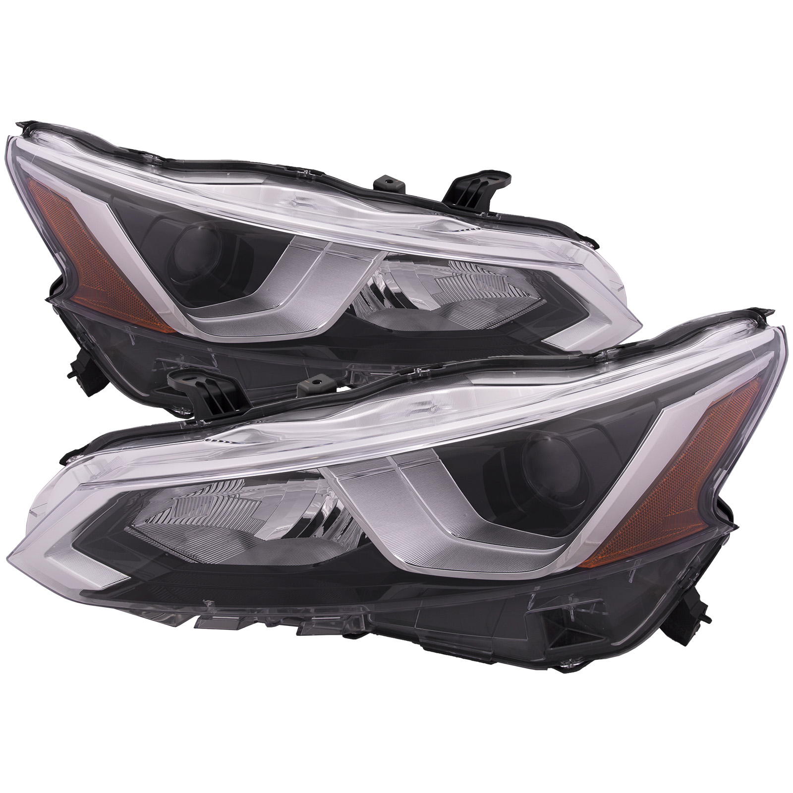 Headlight Set For 19-22 Nissan Altima; CAPA Certified