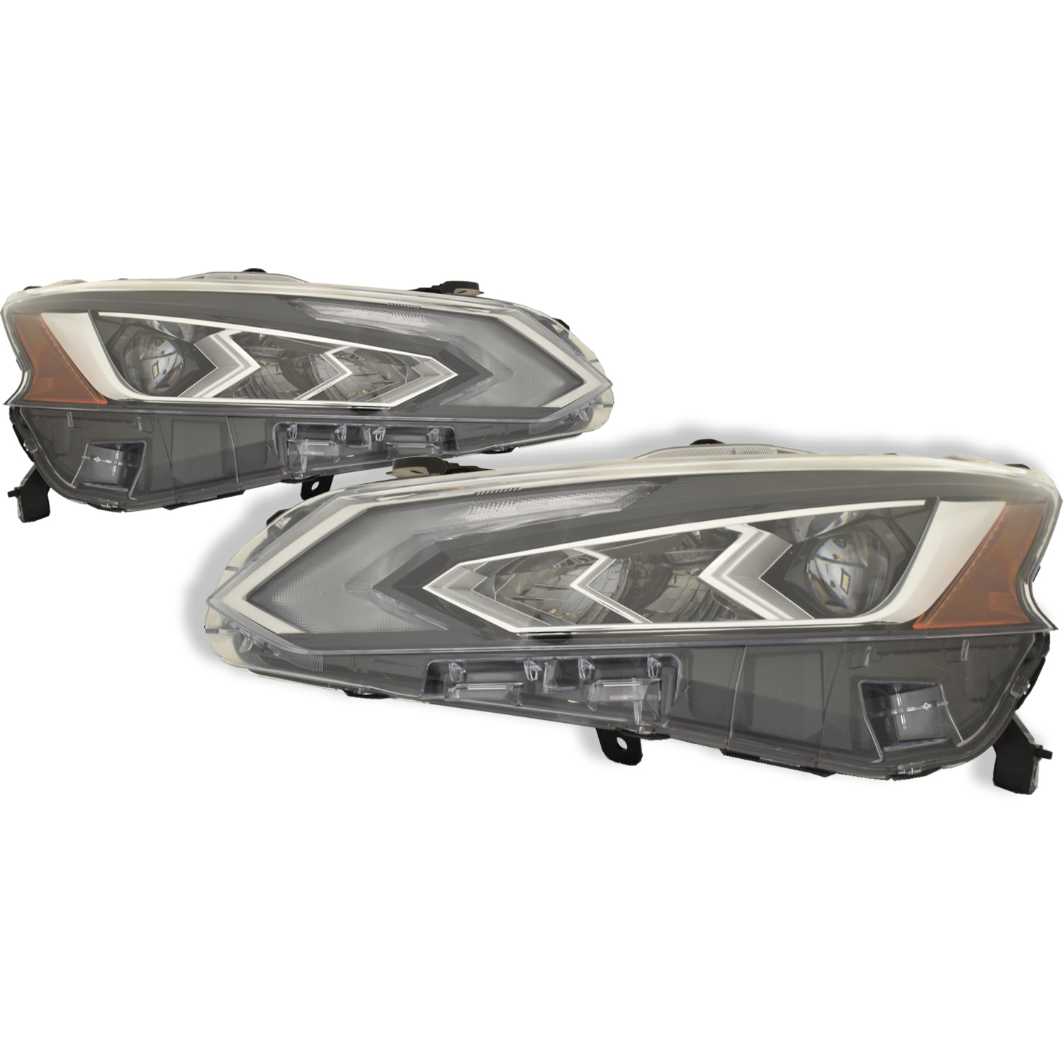 Headlight Set For 19-22 Nissan Altima; CAPA Certified