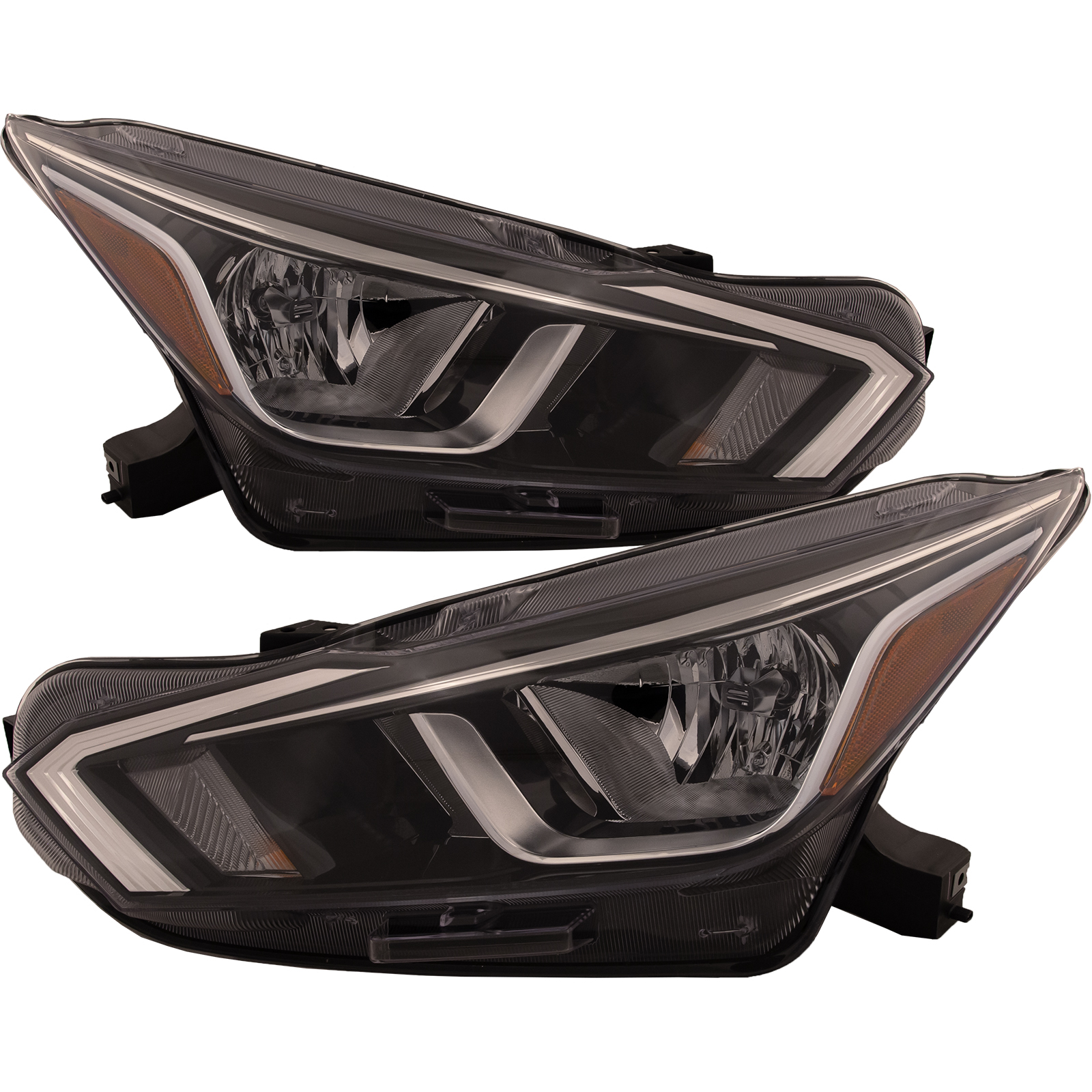 Headlight Set For 20-22 Nissan Versa; CAPA Certified