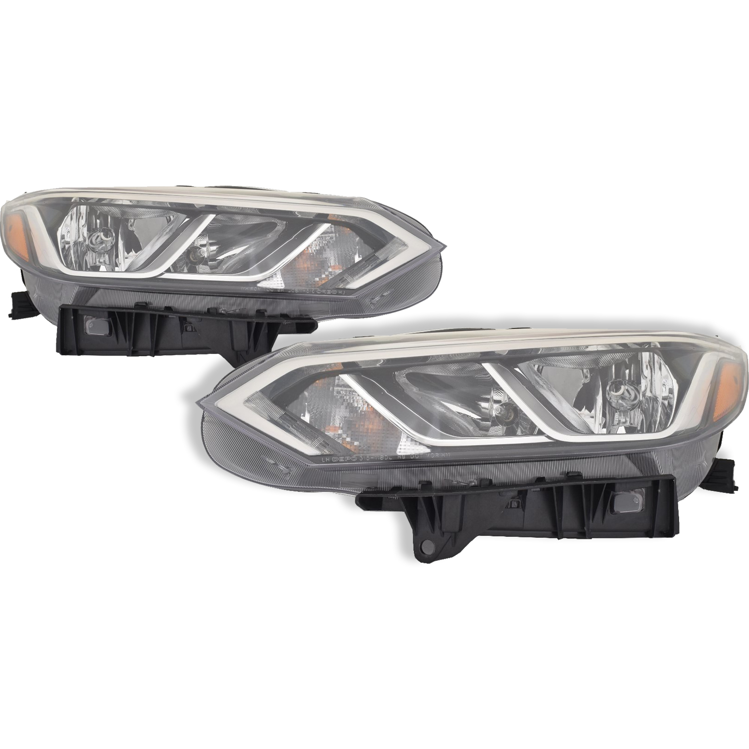 Headlight Set For 20-23 Nissan Sentra; CAPA Certified