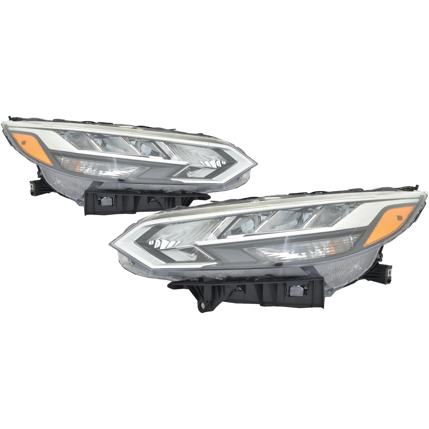 Headlight Set For 20-23 Nissan Sentra; CAPA Certified