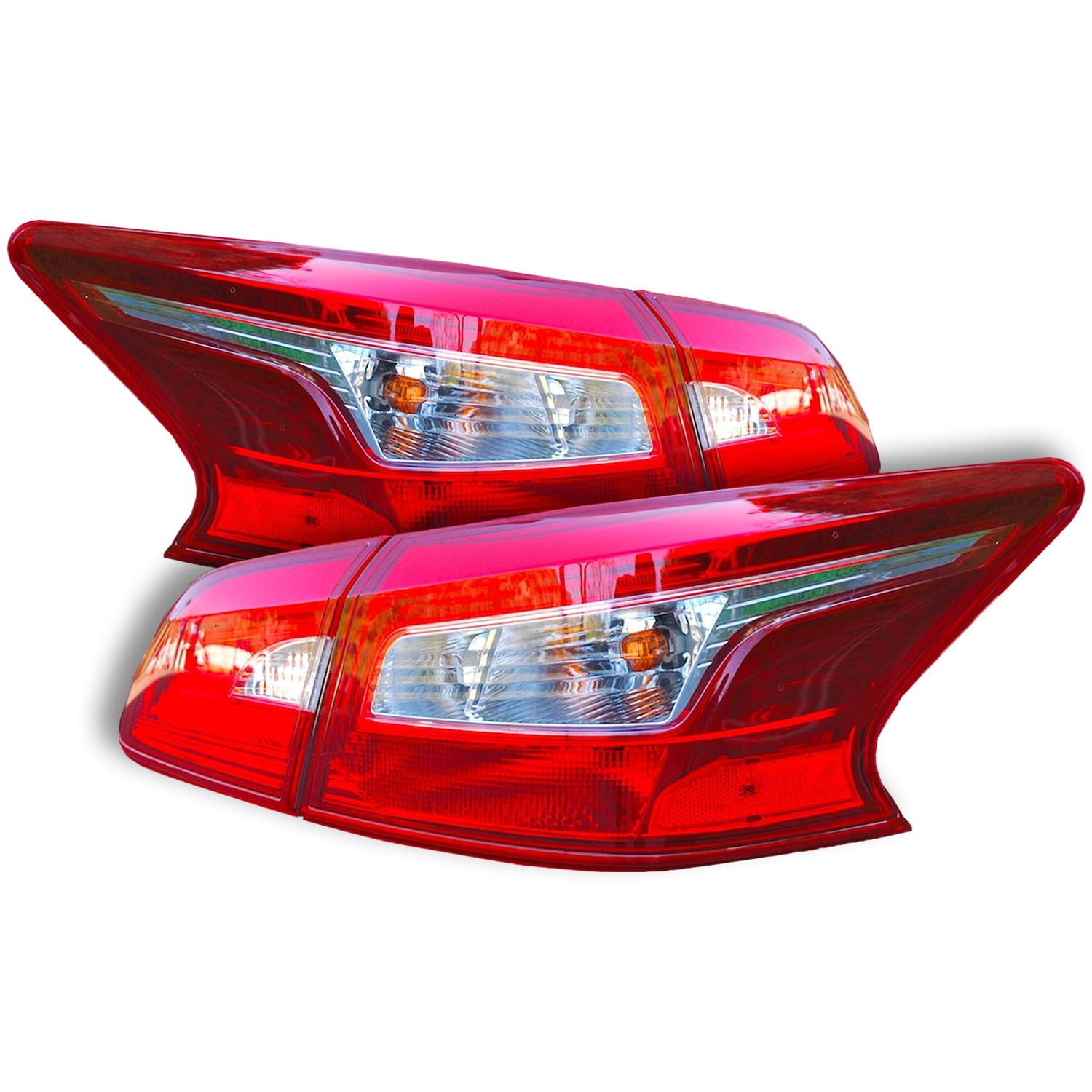 Tail Light Set For 16-19 Nissan Sentra; CAPA Certified