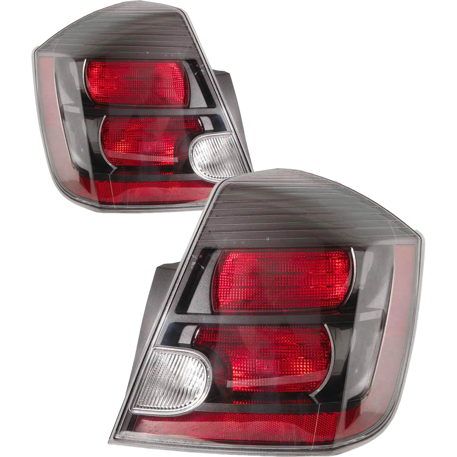 Tail Light Set For 10-12 Nissan Sentra; CAPA Certified