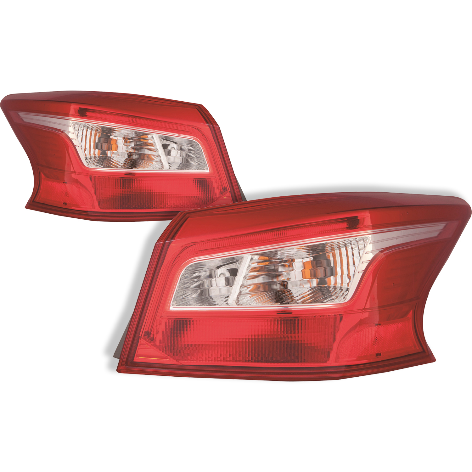 Tail Light Set For 16-19 Nissan Sentra; CAPA Certified