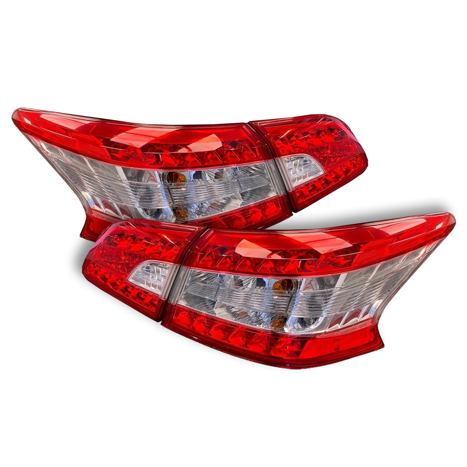 Tail Light Set For 13-15 Nissan Sentra; CAPA Certified