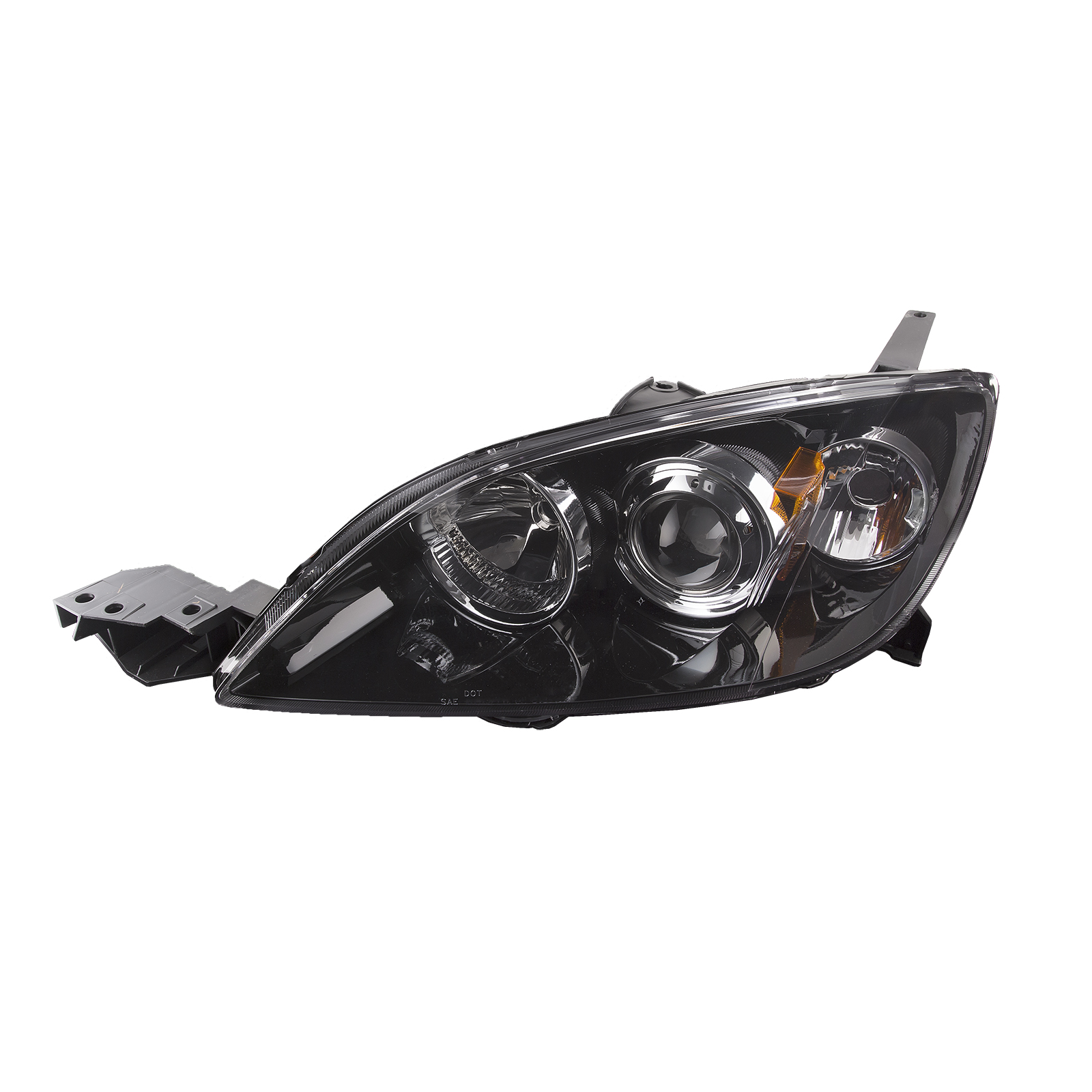 Left Driver Side Headlight For 07-09 Mazda 3; CAPA Certified