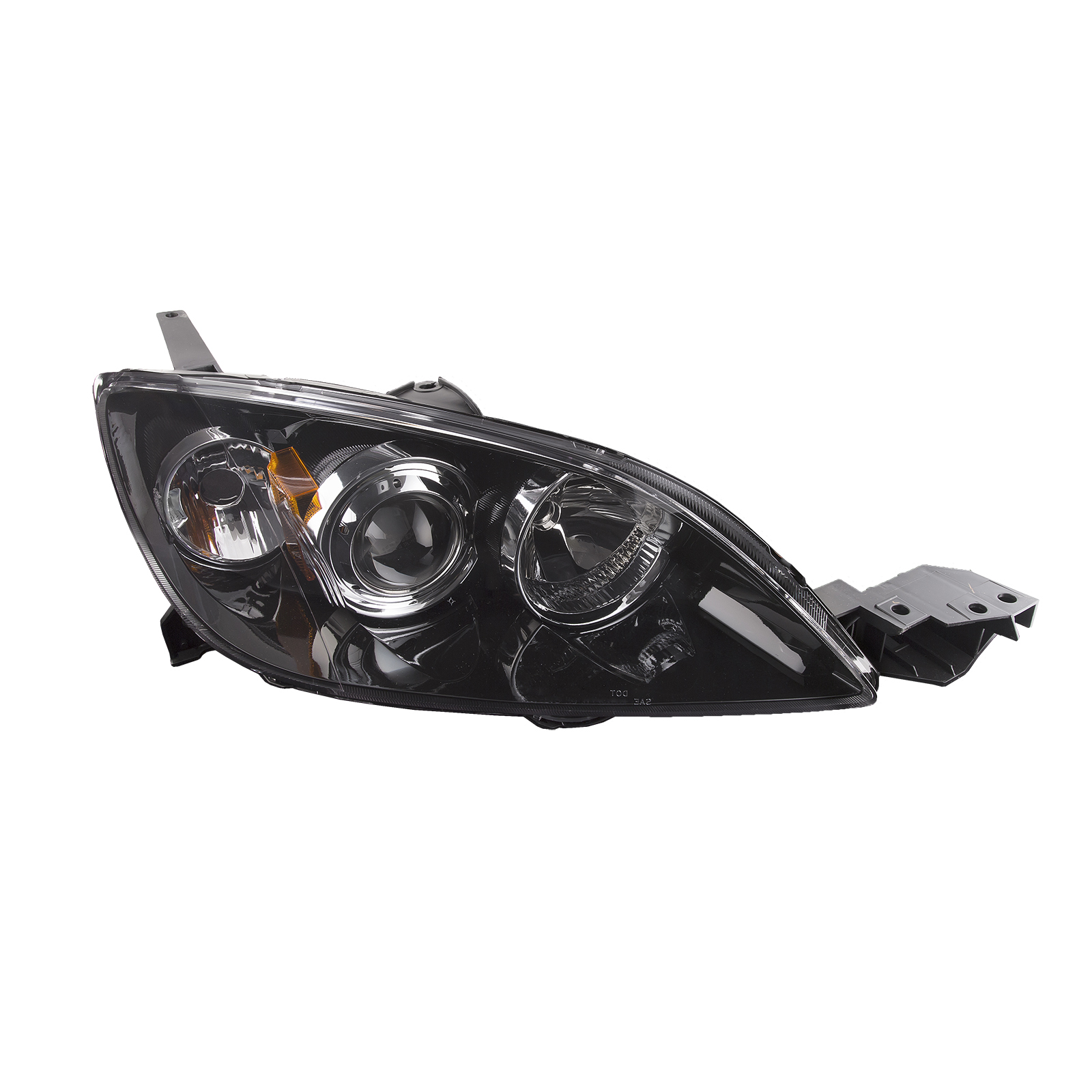 Right Passenger Side Headlight For 07-09 Mazda 3; CAPA Certified