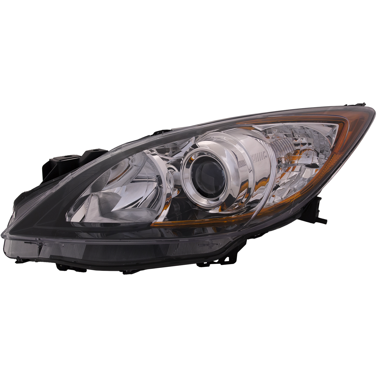 Left Driver Side Headlight For 10-13 Mazda 3; CAPA Certified