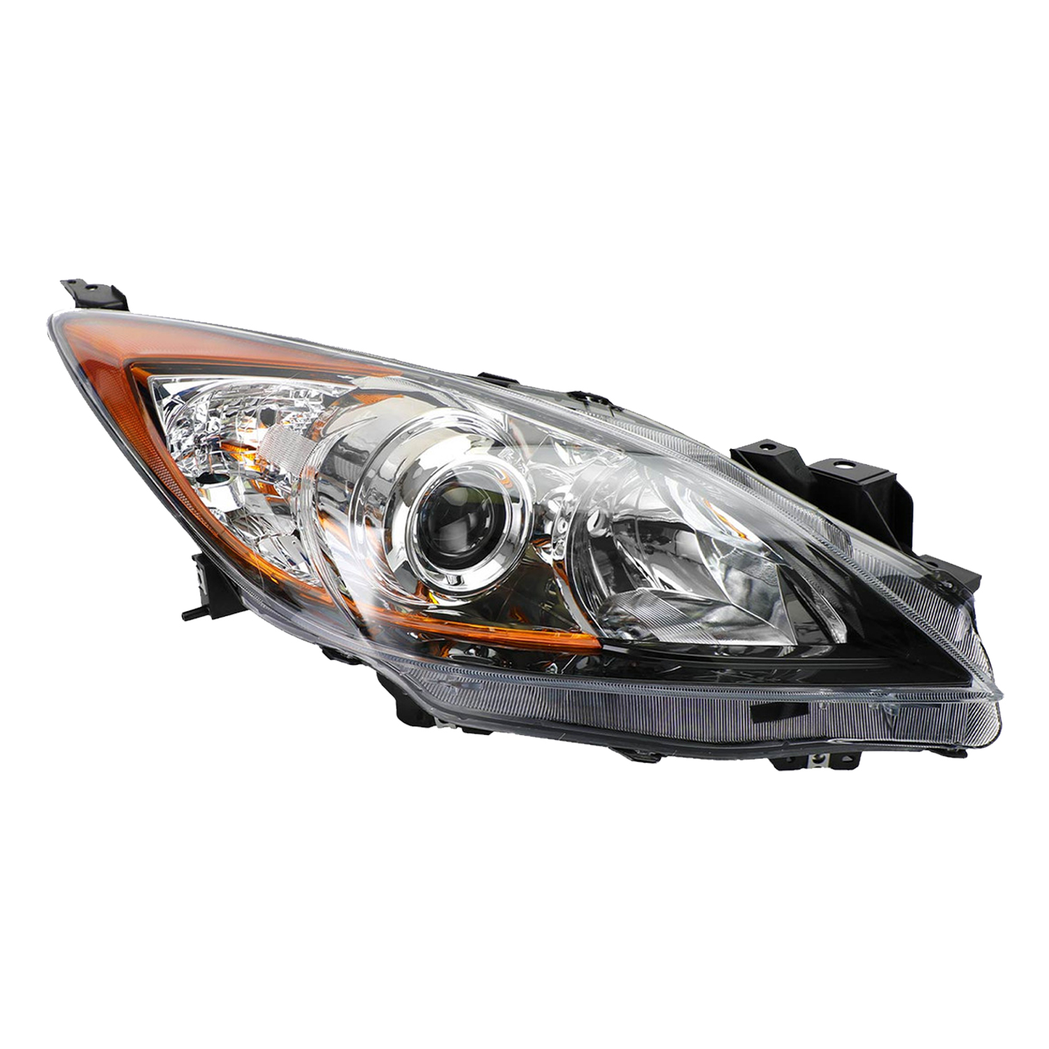 Right Passenger Side Headlight For 12-13 Mazda 3; CAPA Certified