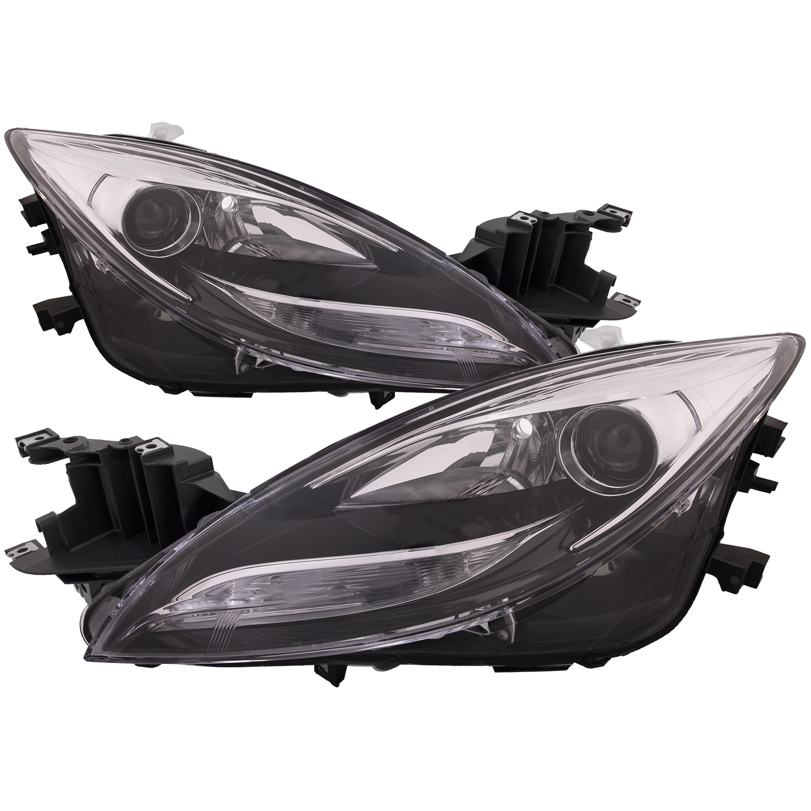 Headlight Set For 11-13 Mazda 6; CAPA Certified