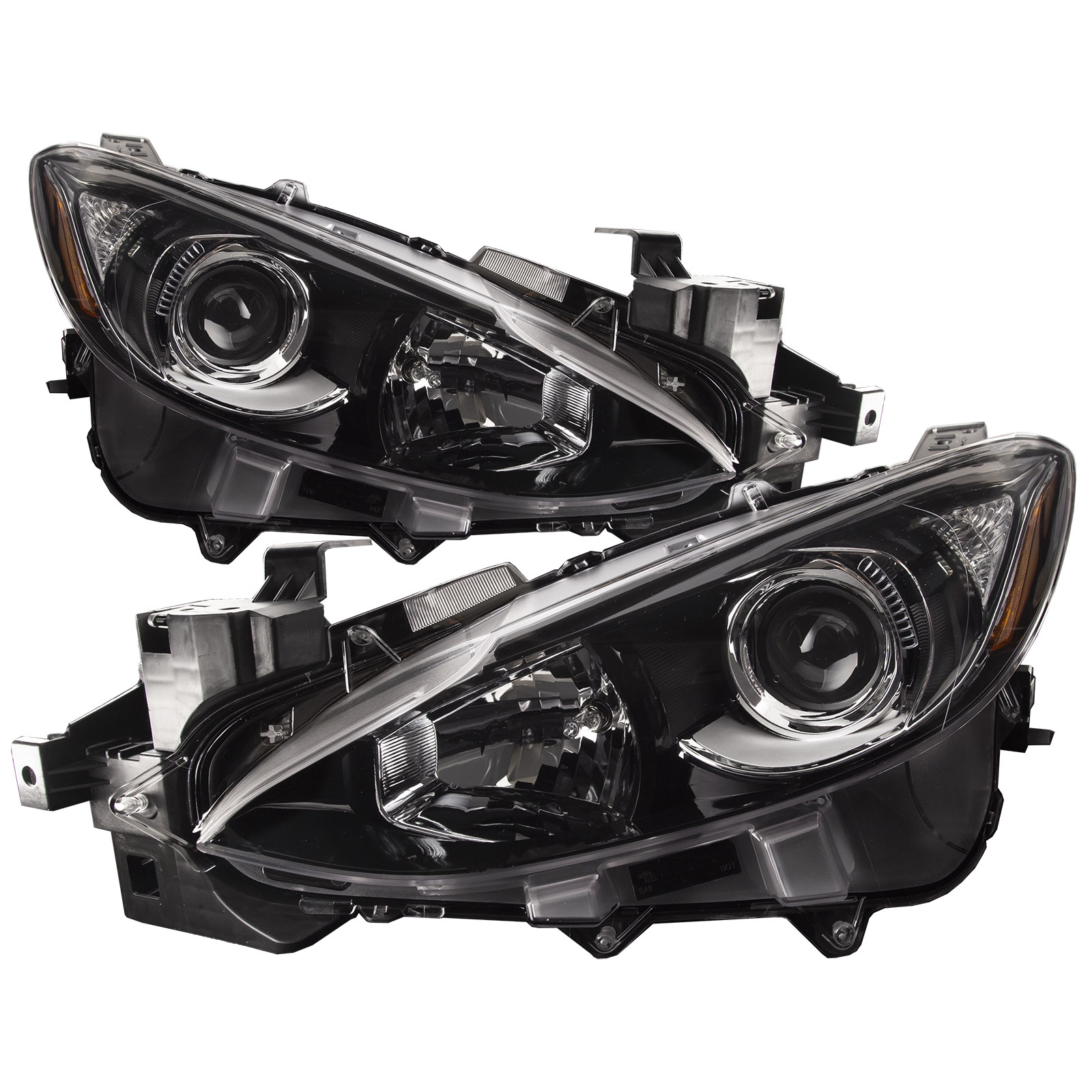 Headlight Set For 14-16 Mazda 3