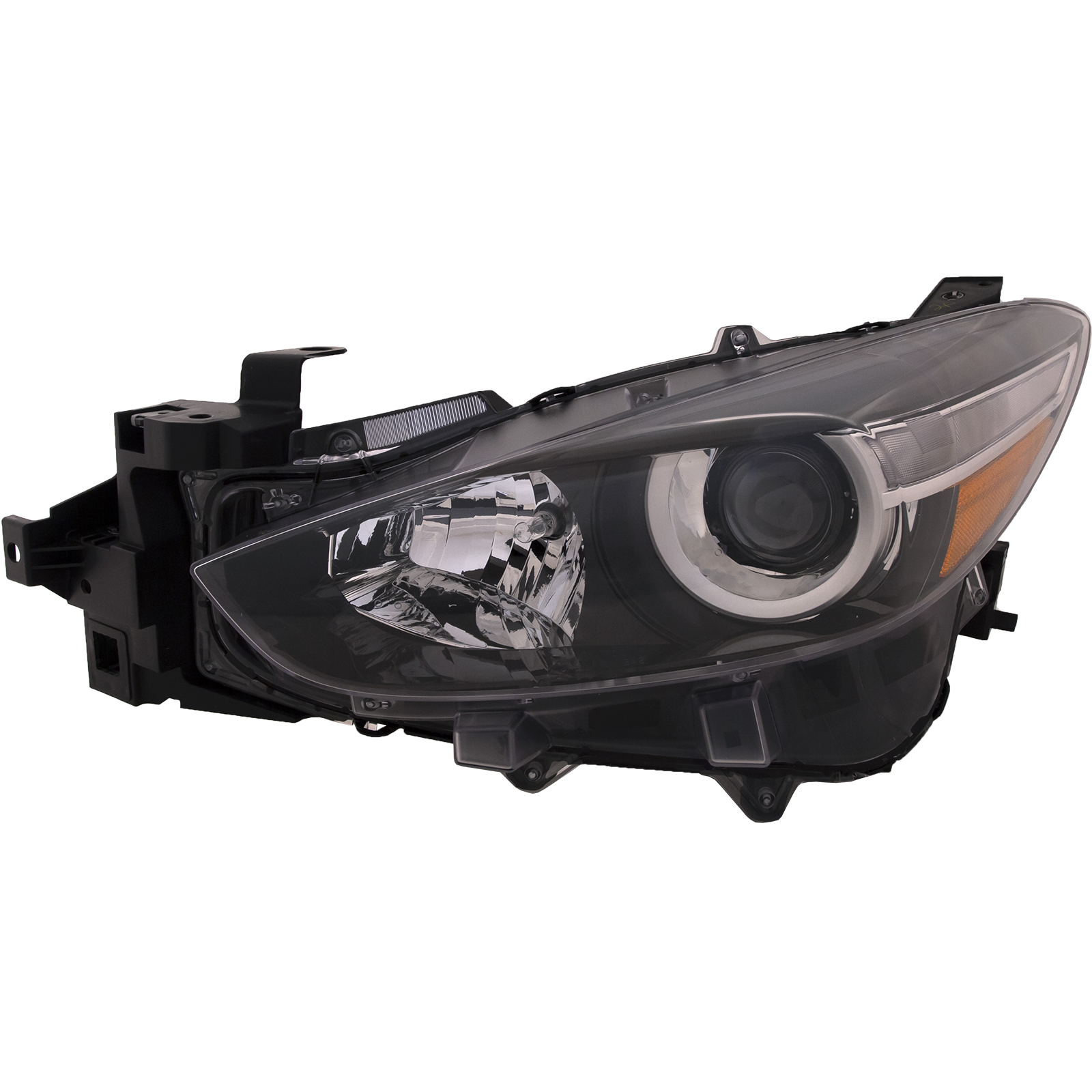 Left Driver Side Headlight For 17-18 Mazda 3; CAPA Certified