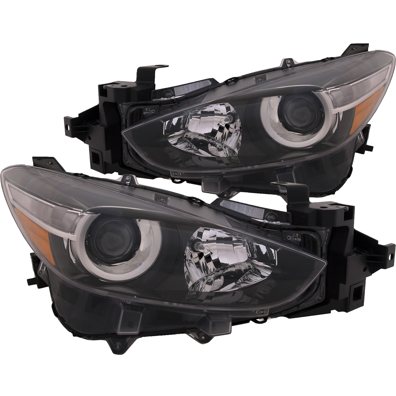 Headlight Set For 17-18 Mazda 3; CAPA Certified