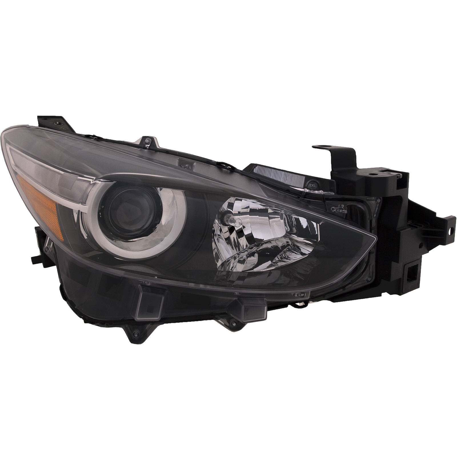 Right Passenger Side Headlight For 17-18 Mazda 3; CAPA Certified