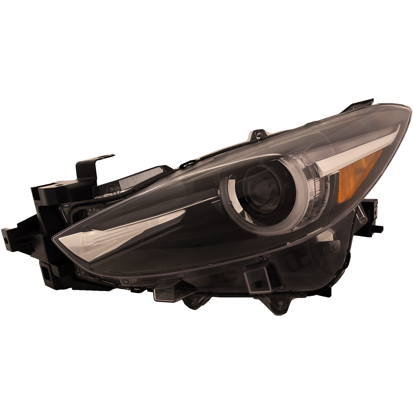 Left Driver Side Headlight For 17-18 Mazda 3; CAPA Certified