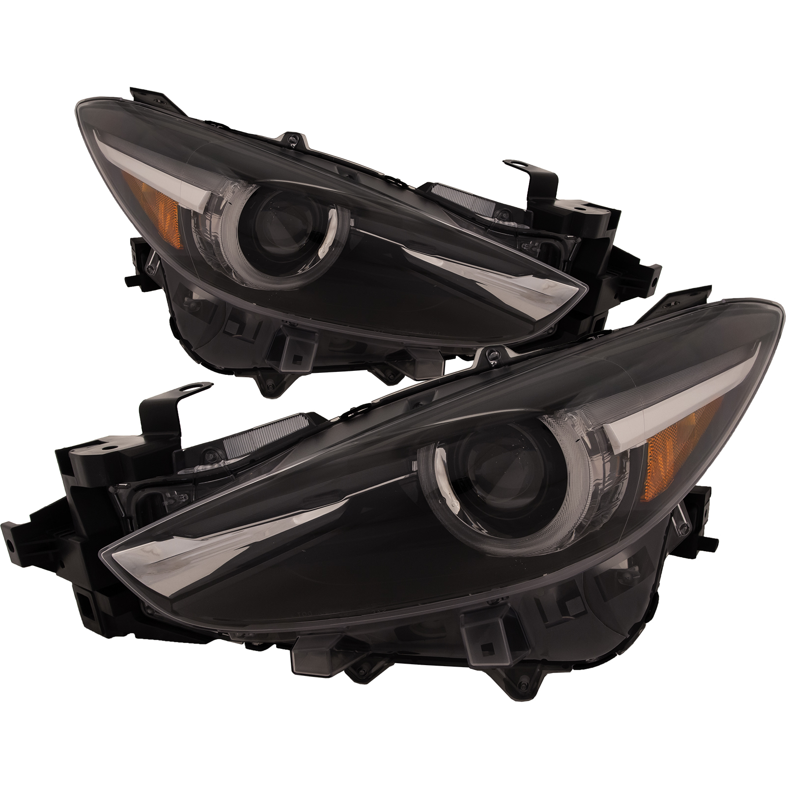 Headlight Set For 17-18 Mazda 3; CAPA Certified