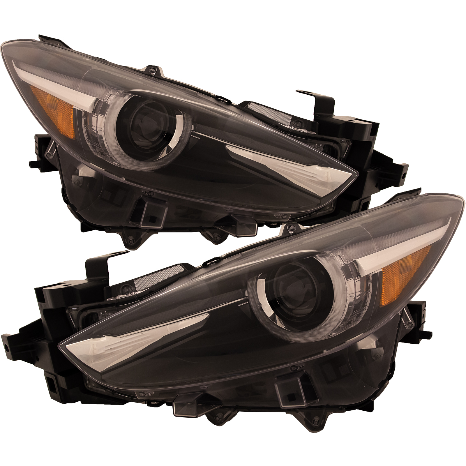 Headlight Set For 17-18 Mazda 3; CAPA Certified