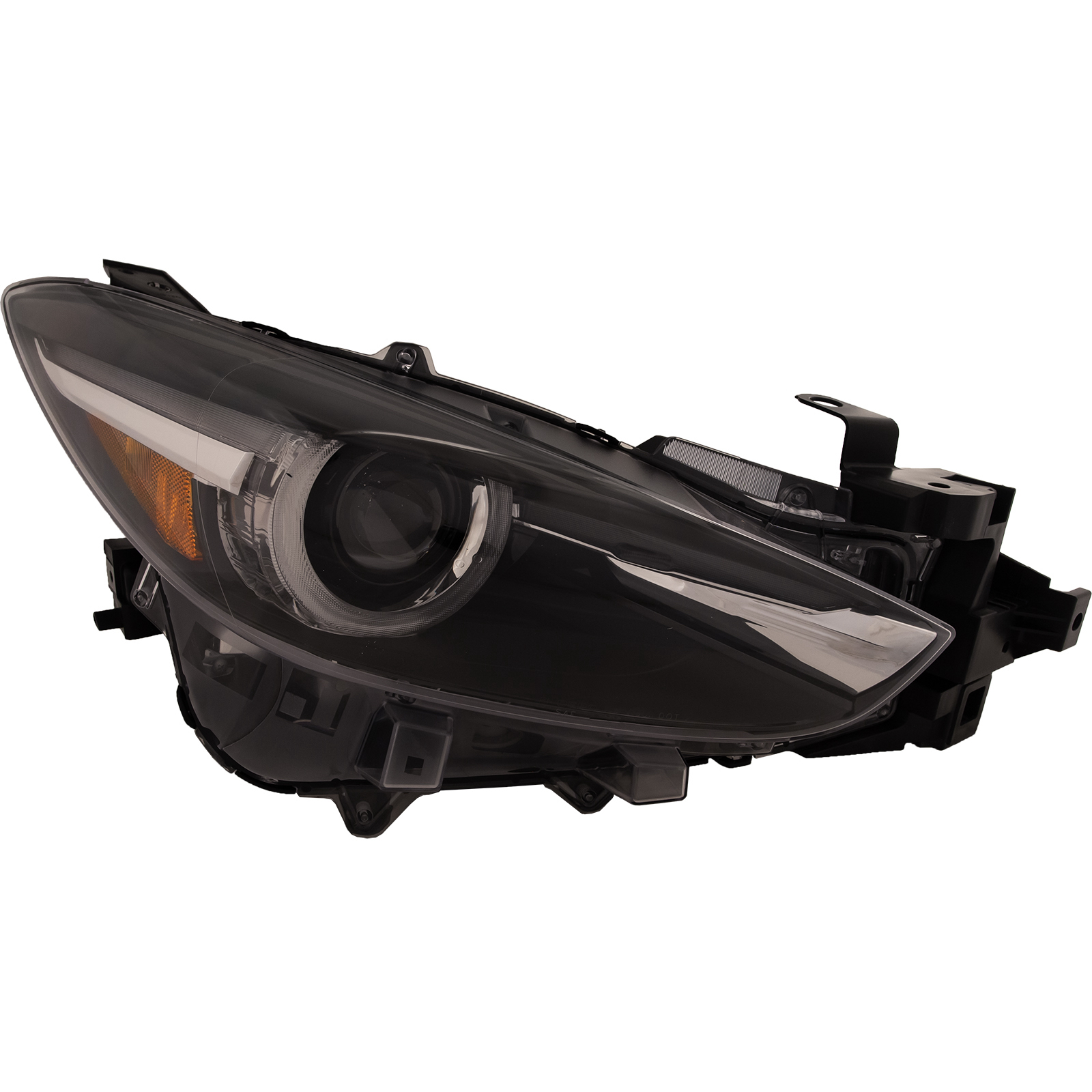 Right Passenger Side Headlight For 17-18 Mazda 3; CAPA Certified
