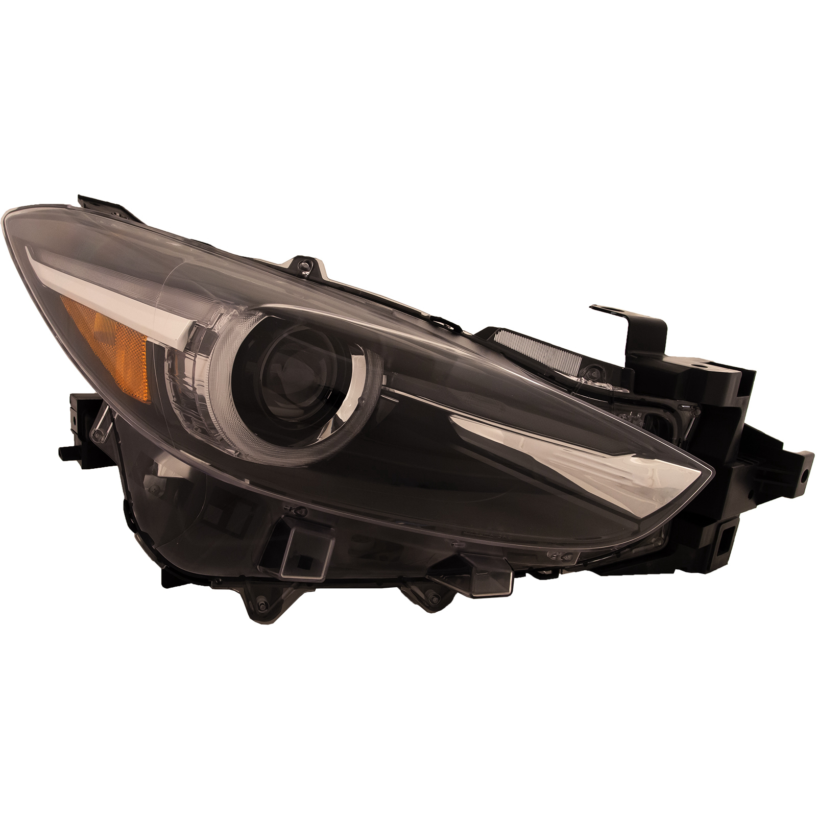 Right Passenger Side Headlight For 17-18 Mazda 3; CAPA Certified