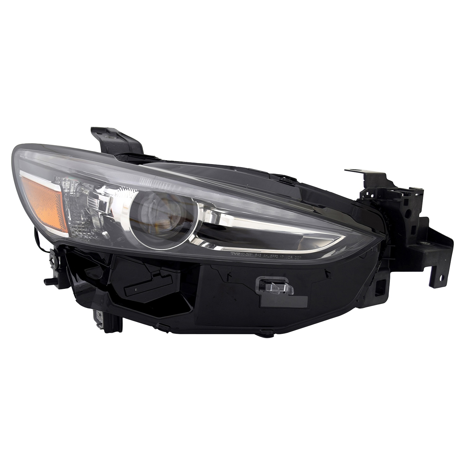 Right Passenger Side Headlight For 18-21 Mazda 6; CAPA Certified