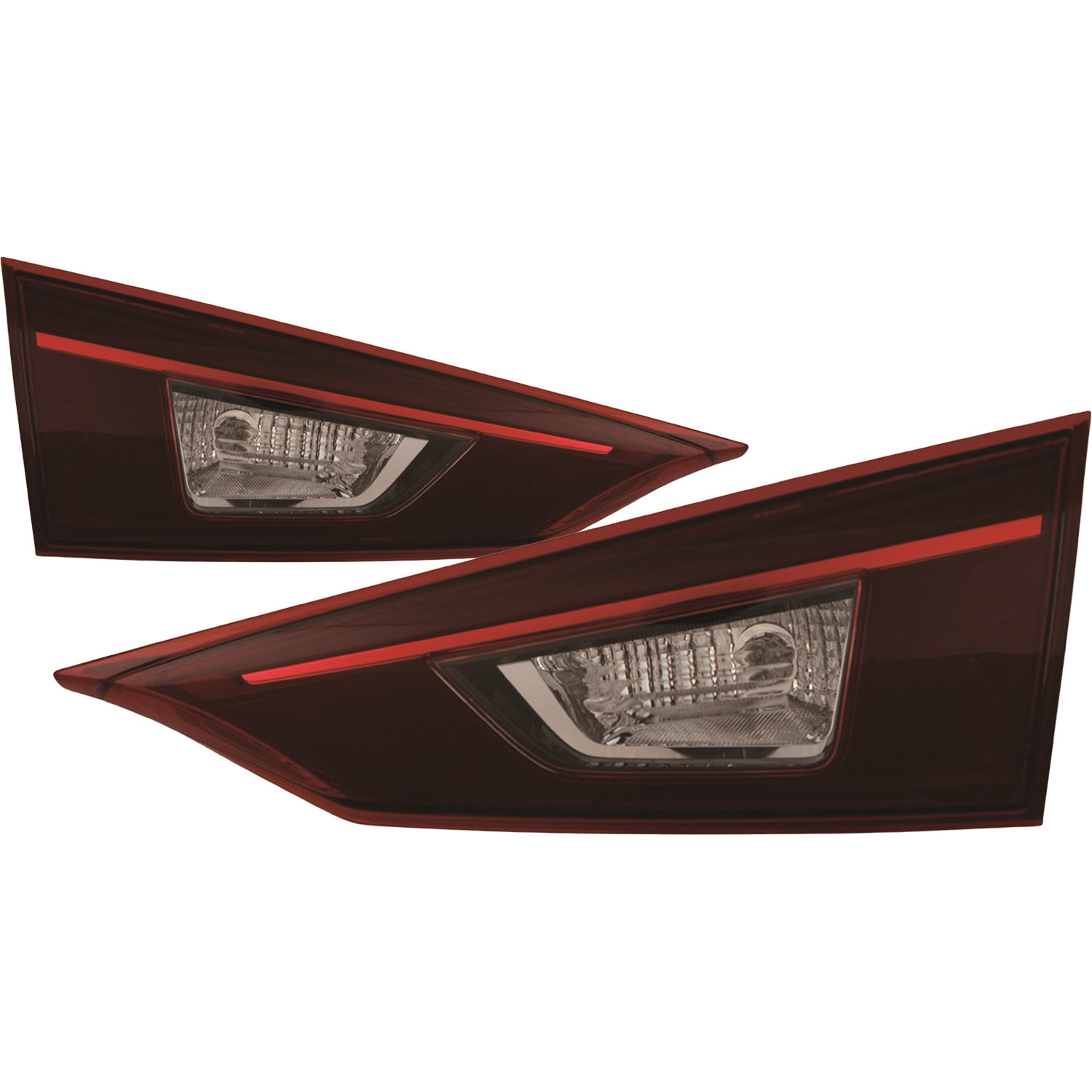 Tail Light Set For 14-18 Mazda 3; CAPA Certified