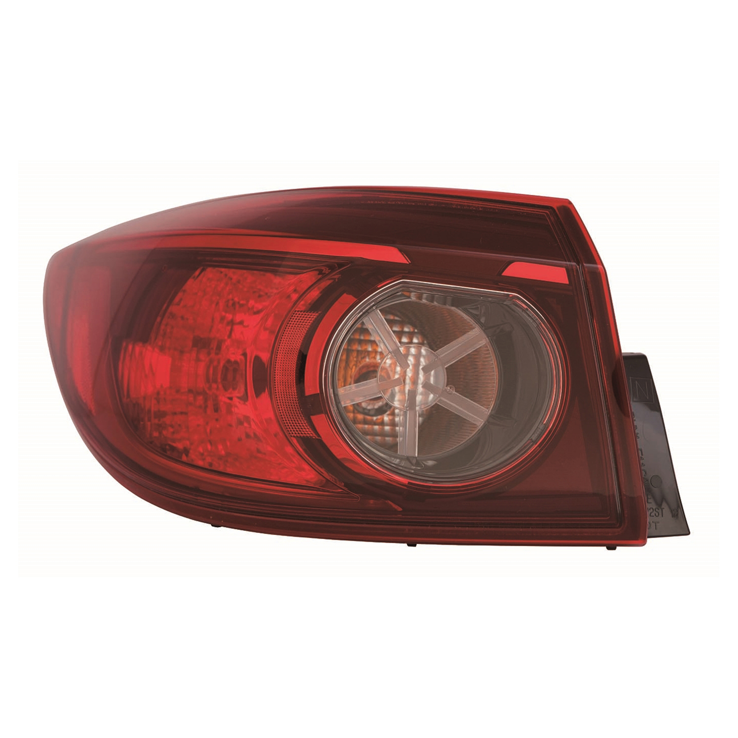 Left Driver Side Tail Light For 14-18 Mazda 3; CAPA Certified