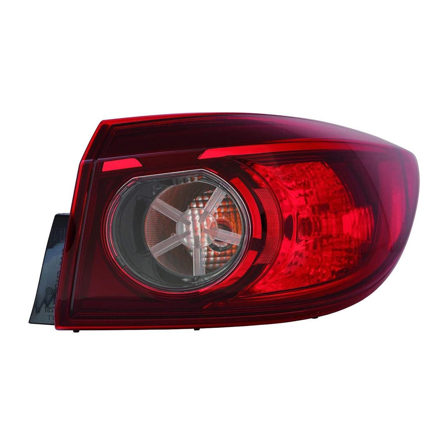 Right Passenger Side Tail Light For 14-18 Mazda 3; CAPA Certified