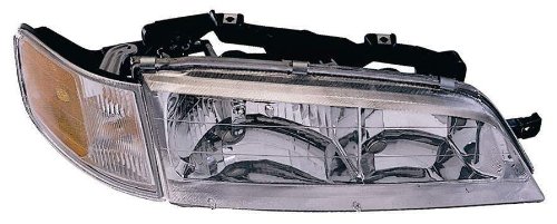 Right Passenger Side Headlight For 94-97 Honda Accord; CAPA Certified