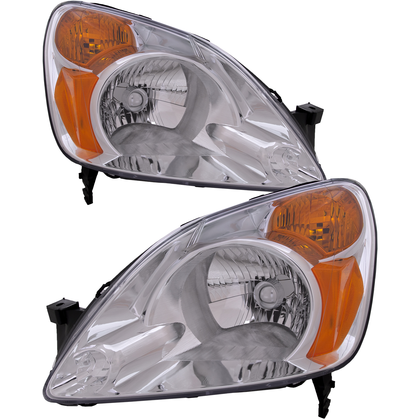Headlight Set For 02-04 Honda CR-V; CAPA Certified