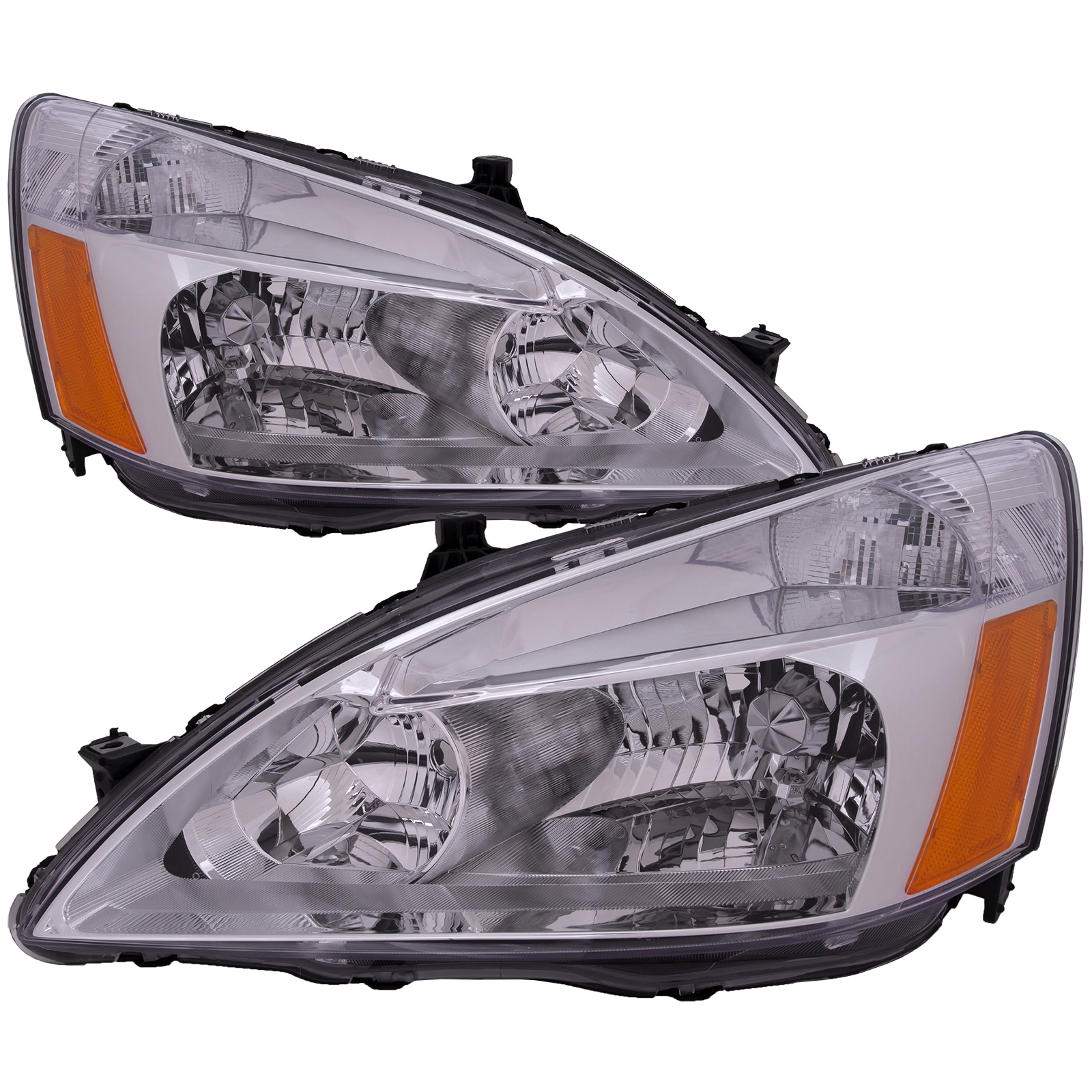 Headlight Set For 03-07 Honda Accord; CAPA Certified