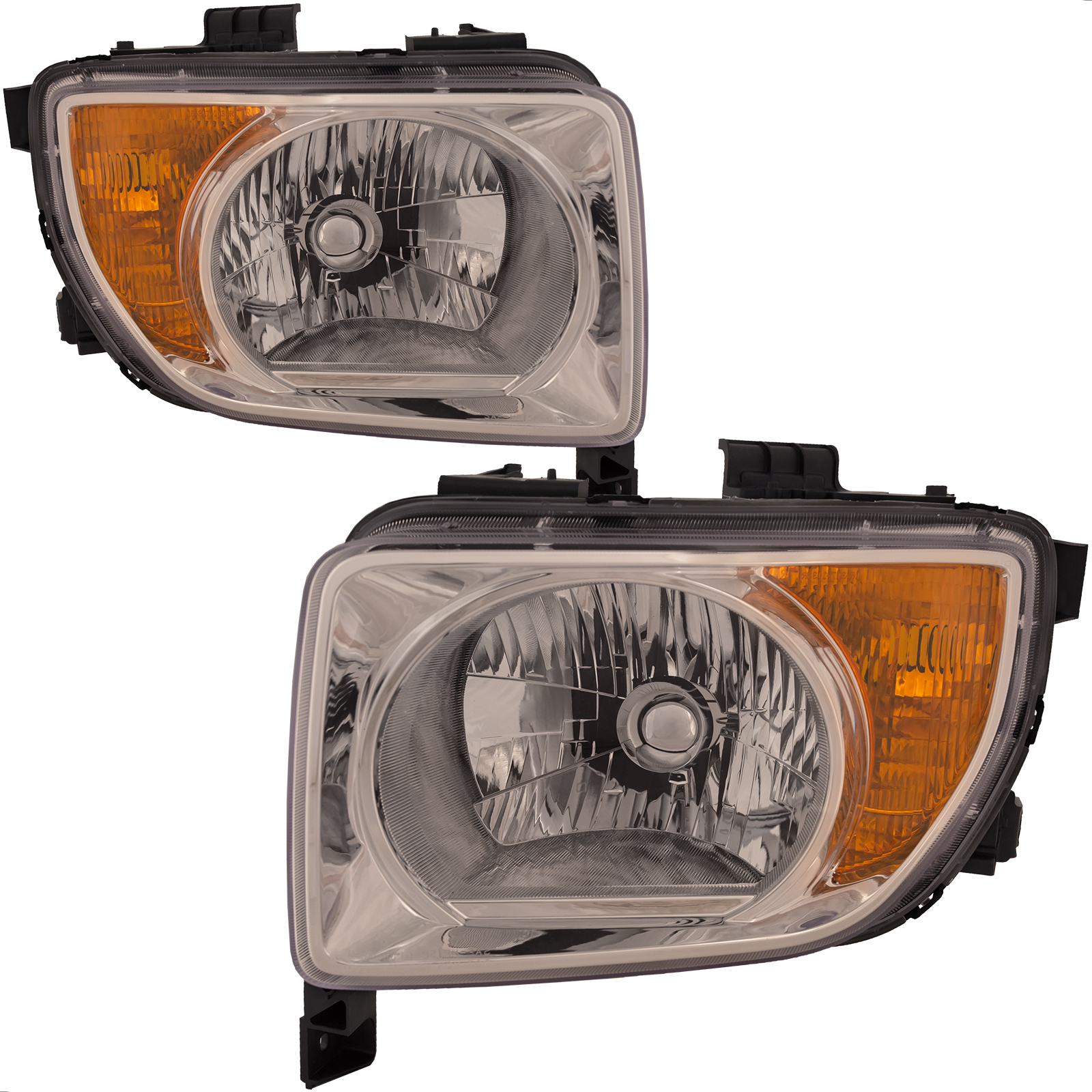Headlight Set For 03-06 Honda Element; CAPA Certified