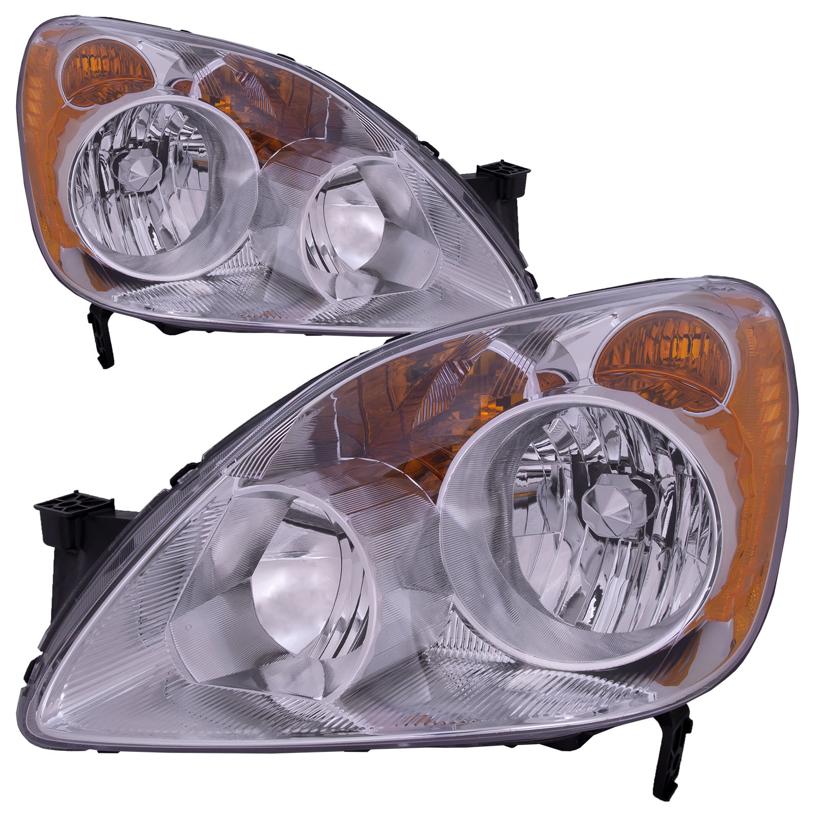 Headlight Set For 05-06 Honda CR-V; CAPA Certified