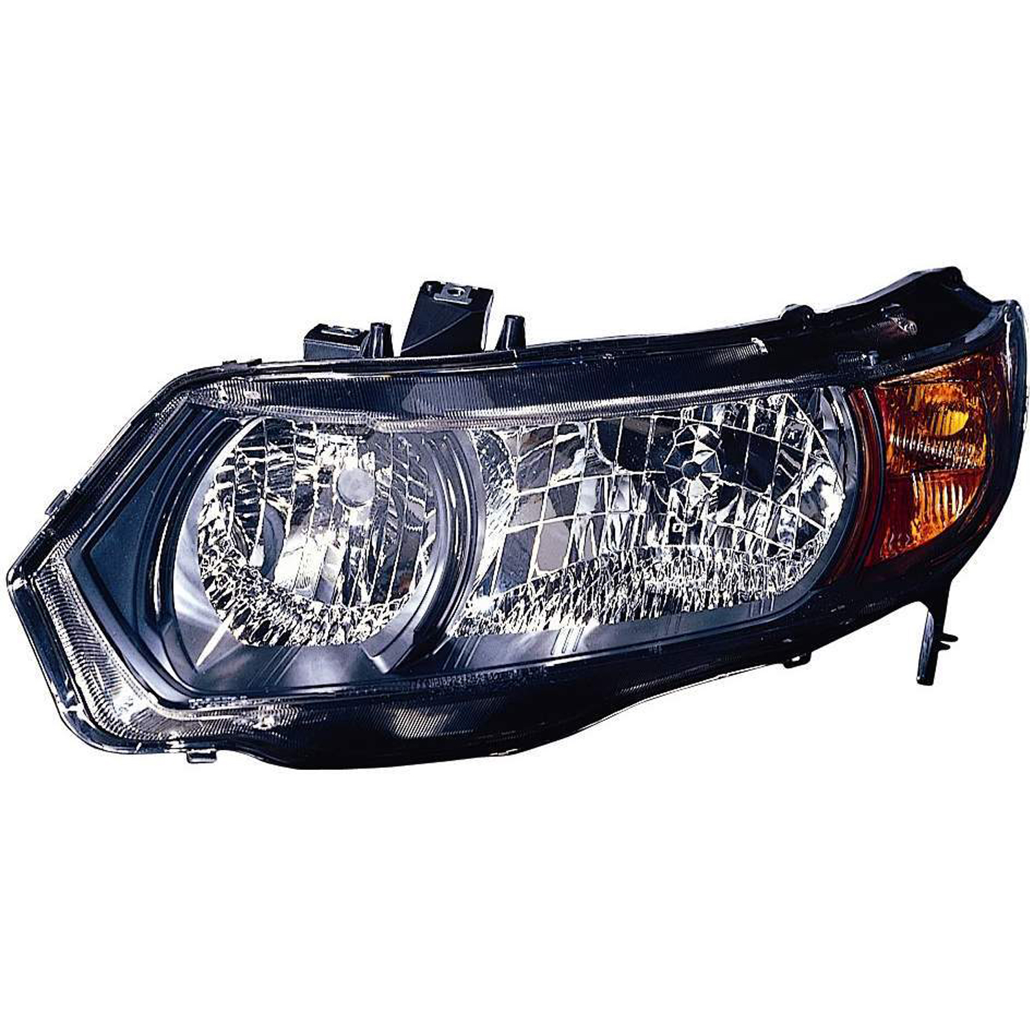 Left Driver Side Headlight For 06-08 Honda Civic; CAPA Certified