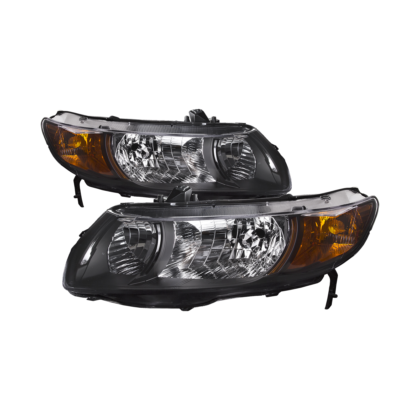 Headlight Set For 06-08 Honda Civic; CAPA Certified