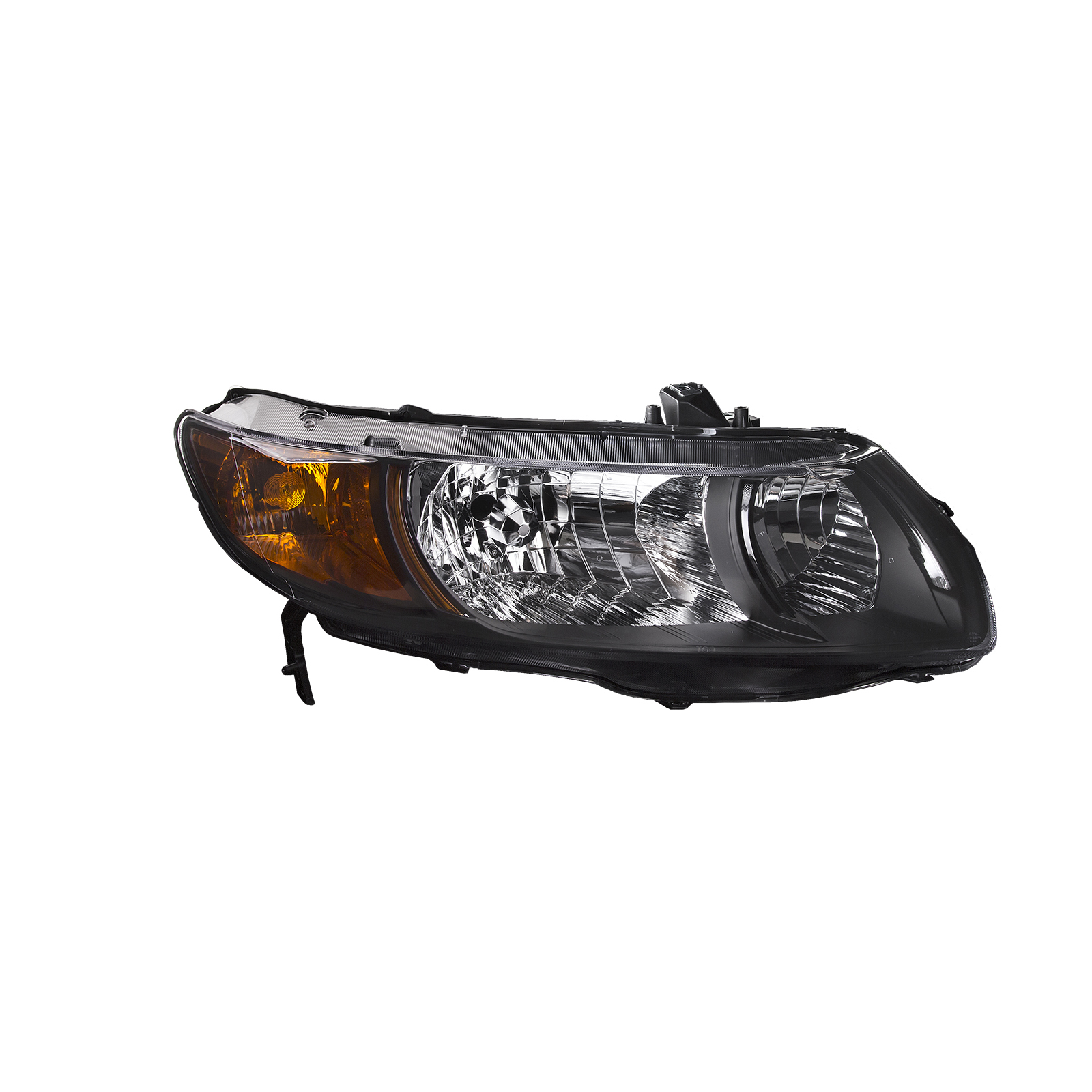 Right Passenger Side Headlight For 06-08 Honda Civic; CAPA Certified