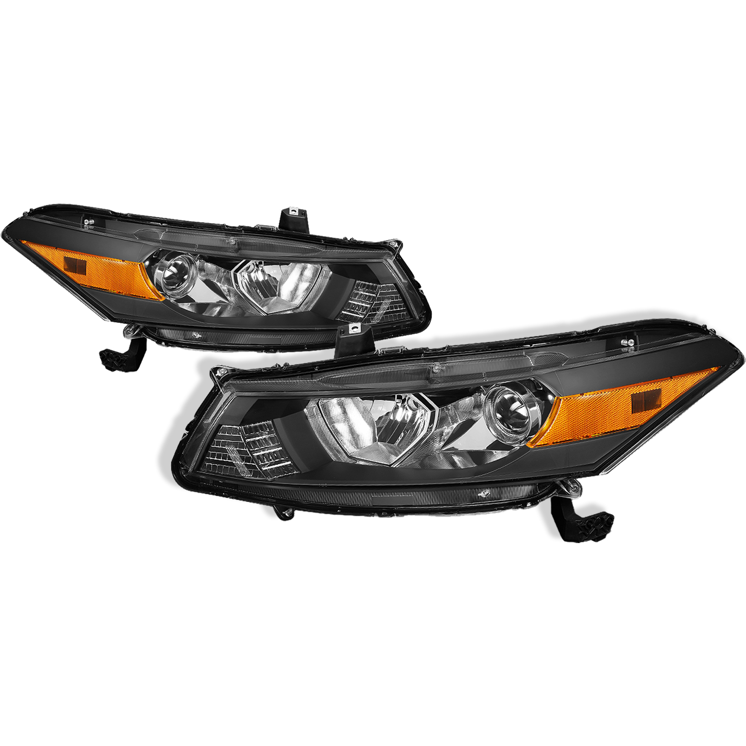 Headlight Set For 11-12 Honda Accord; CAPA Certified