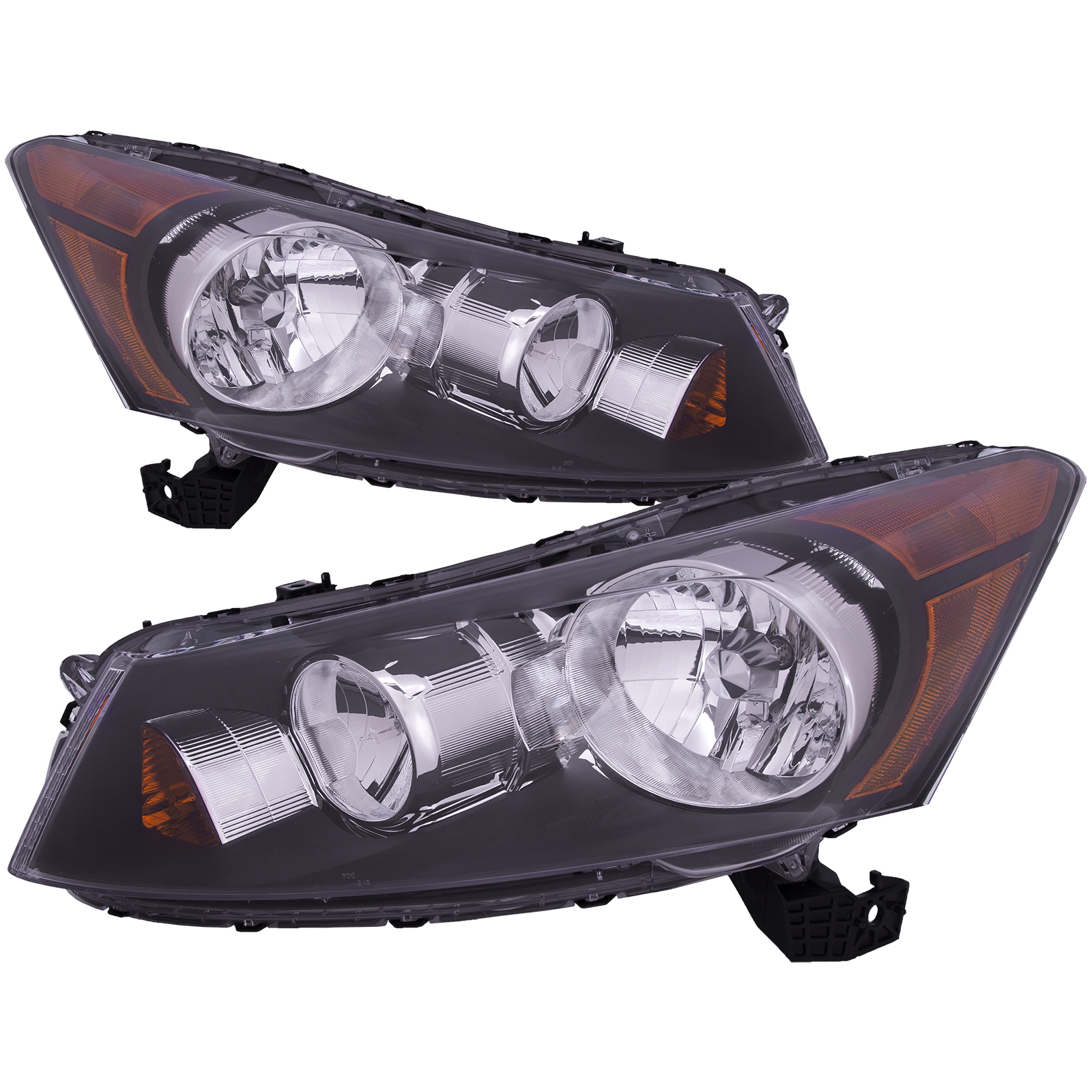 Headlight Set For 08-12 Honda Accord; CAPA Certified