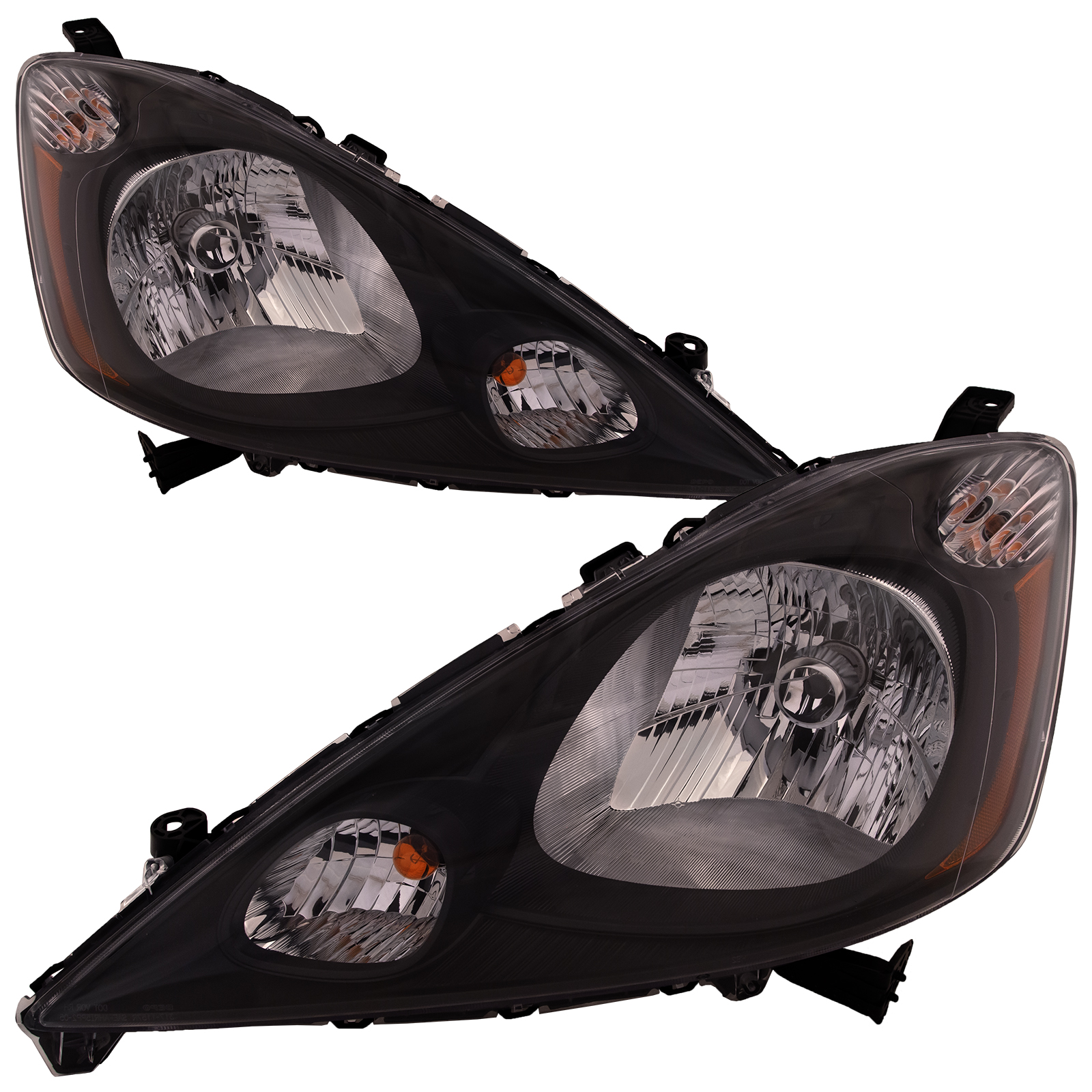Headlight Set For 09-14 Honda Fit; CAPA Certified