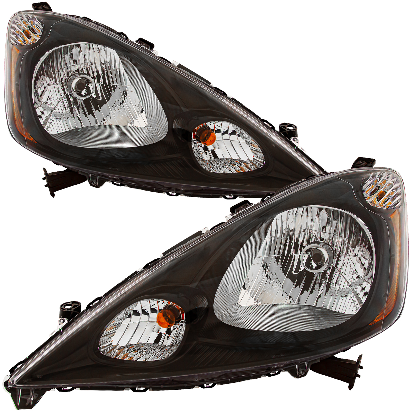 Headlight Set For 12-14 Honda Fit; CAPA Certified