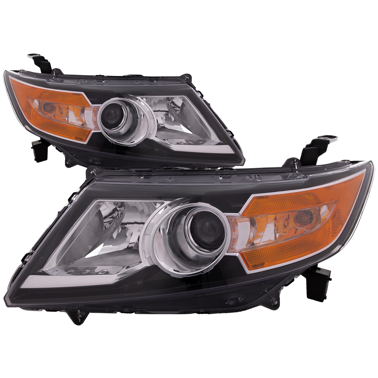 Headlight Set For 14-17 Honda Odyssey; CAPA Certified